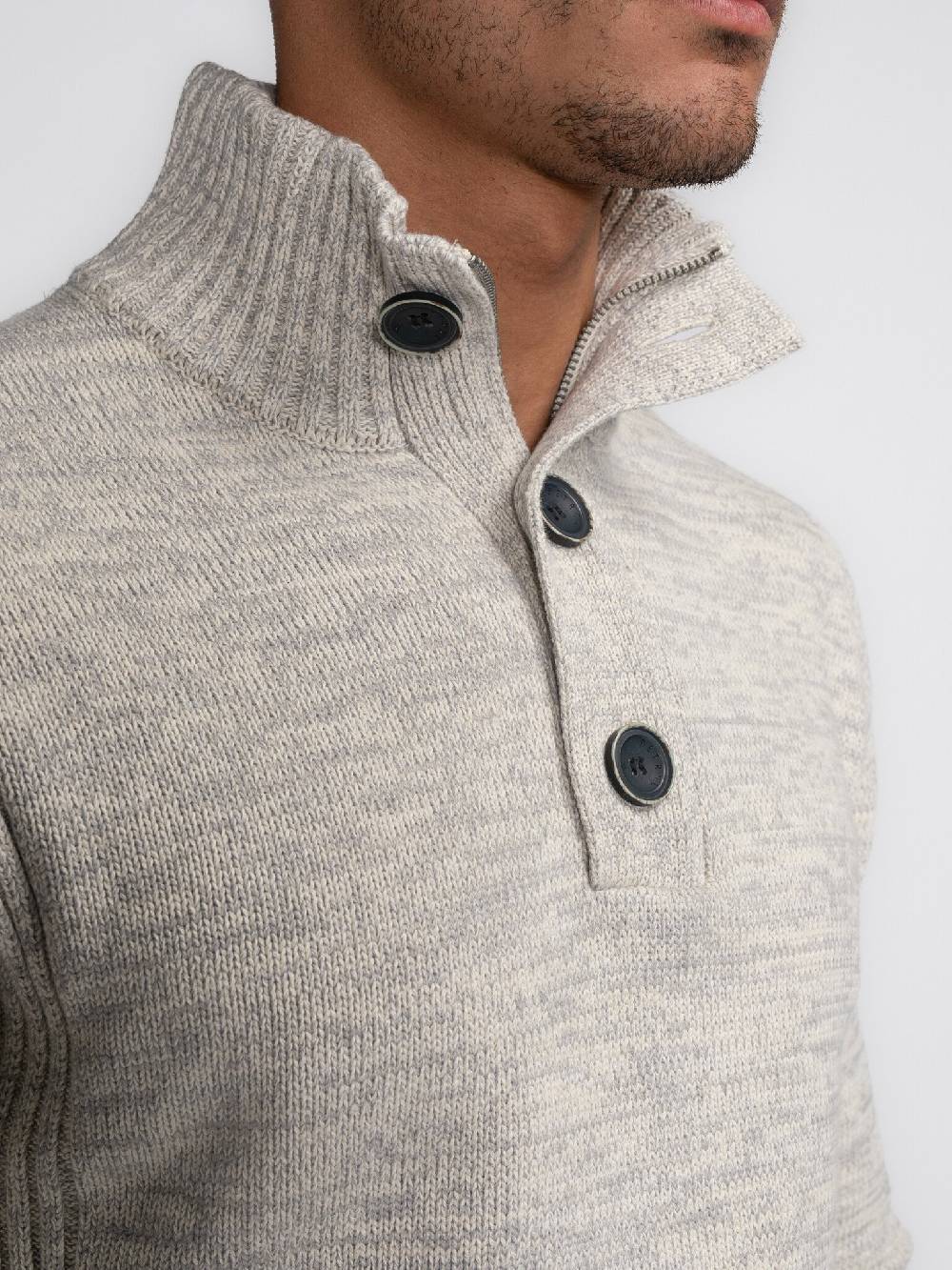 Petrol Industries M-3040-KWC206 Men Knitwear Collar (0009 Antique White) 50% Rabatt für begrenzte Zeit
