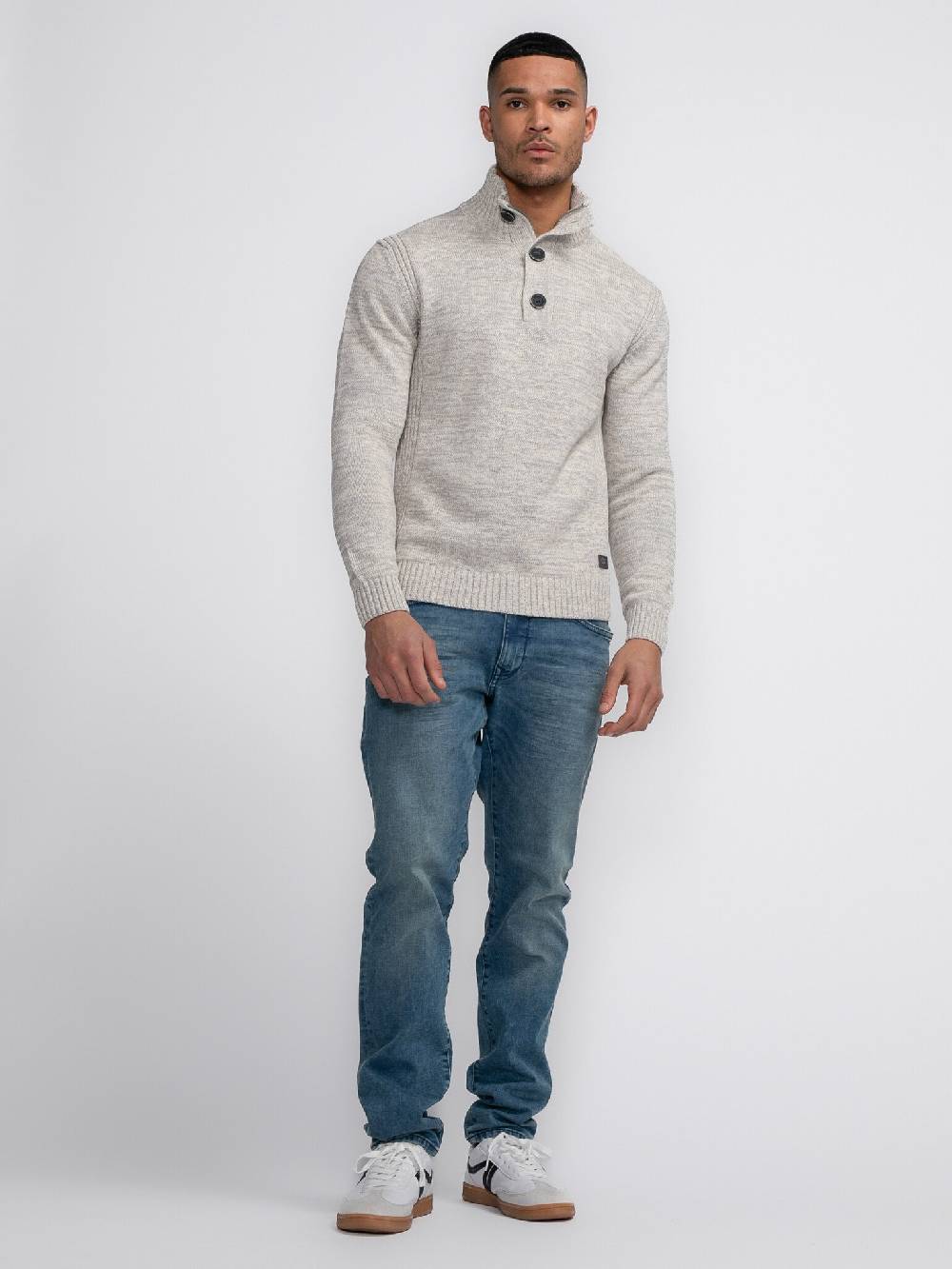 Petrol Industries M-3040-KWC206 Men Knitwear Collar (0009 Antique White) 50% Rabatt für begrenzte Zeit