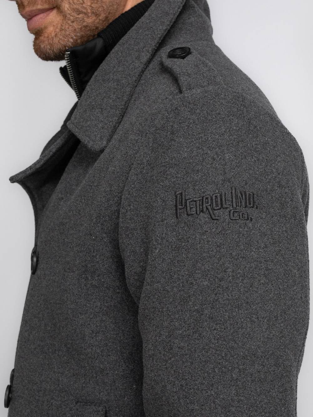 Petrol Industries M-3040-JAC102 Men Jacket Wool (9080 Steal Melee) Rabatte dieses Monats