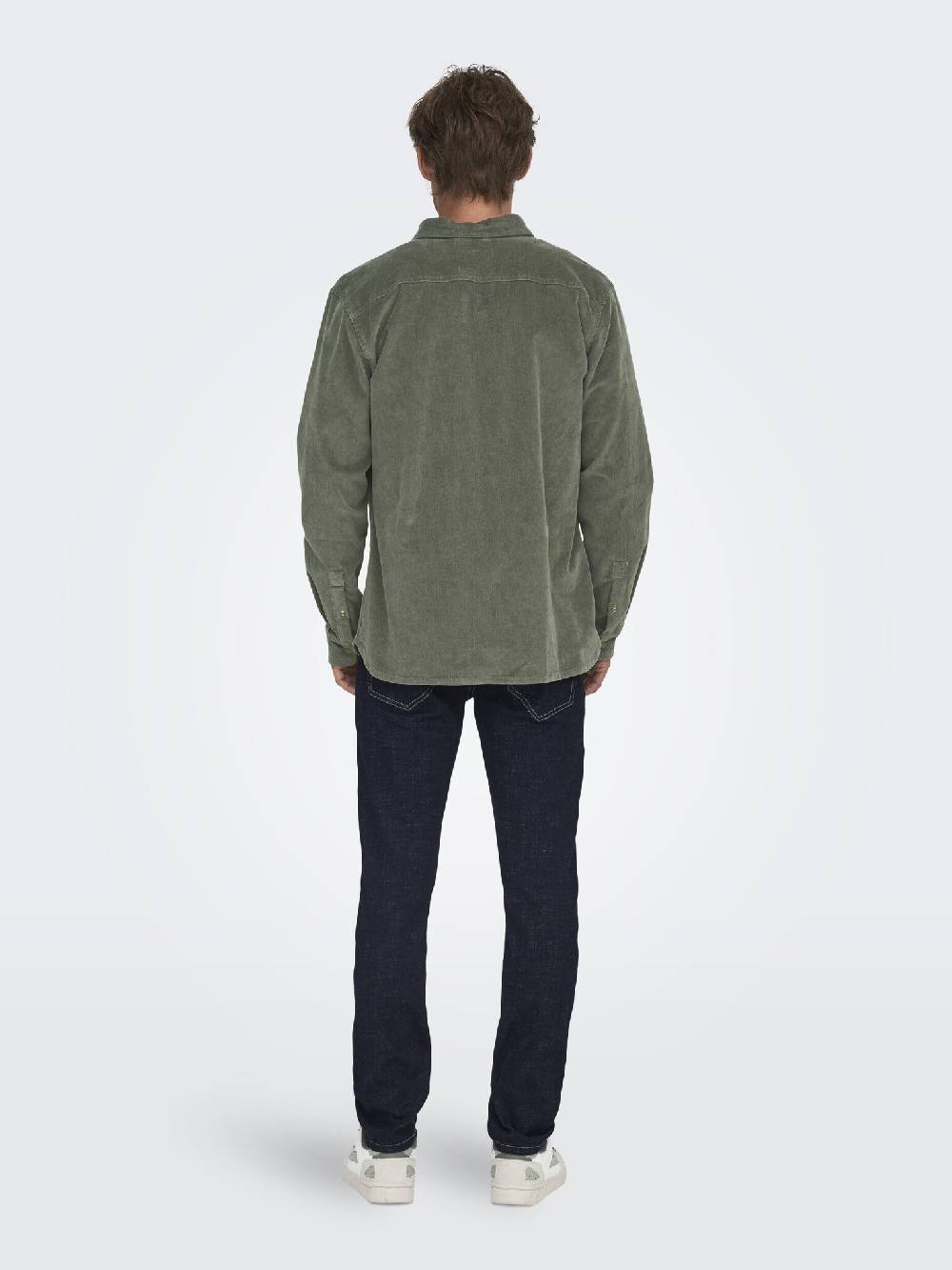 Only & Sons ONSMICHAEL 18W REG CORD STRETCH LS (Castor Gray) Auslauf