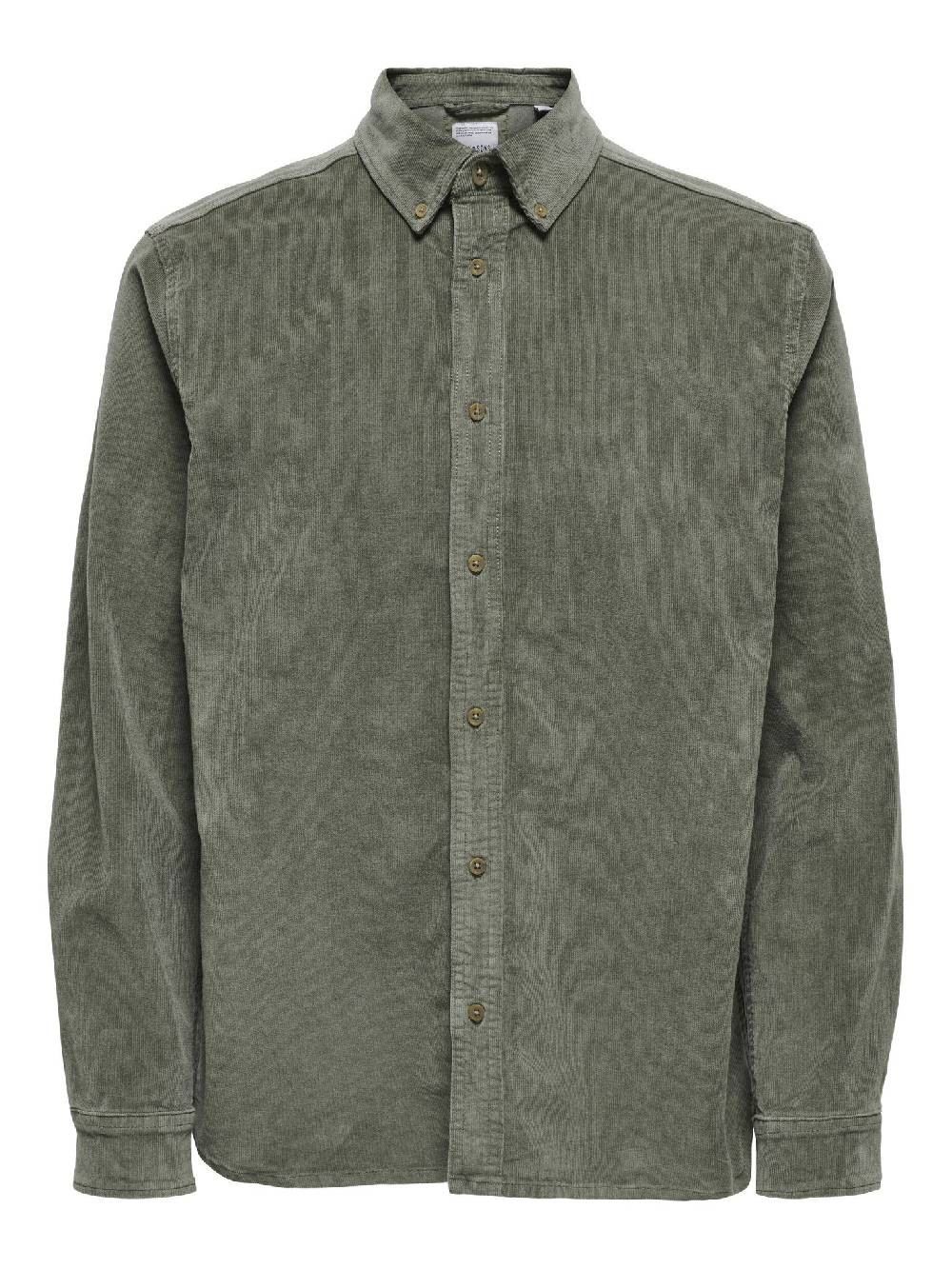 Only & Sons ONSMICHAEL 18W REG CORD STRETCH LS (Castor Gray) Auslauf