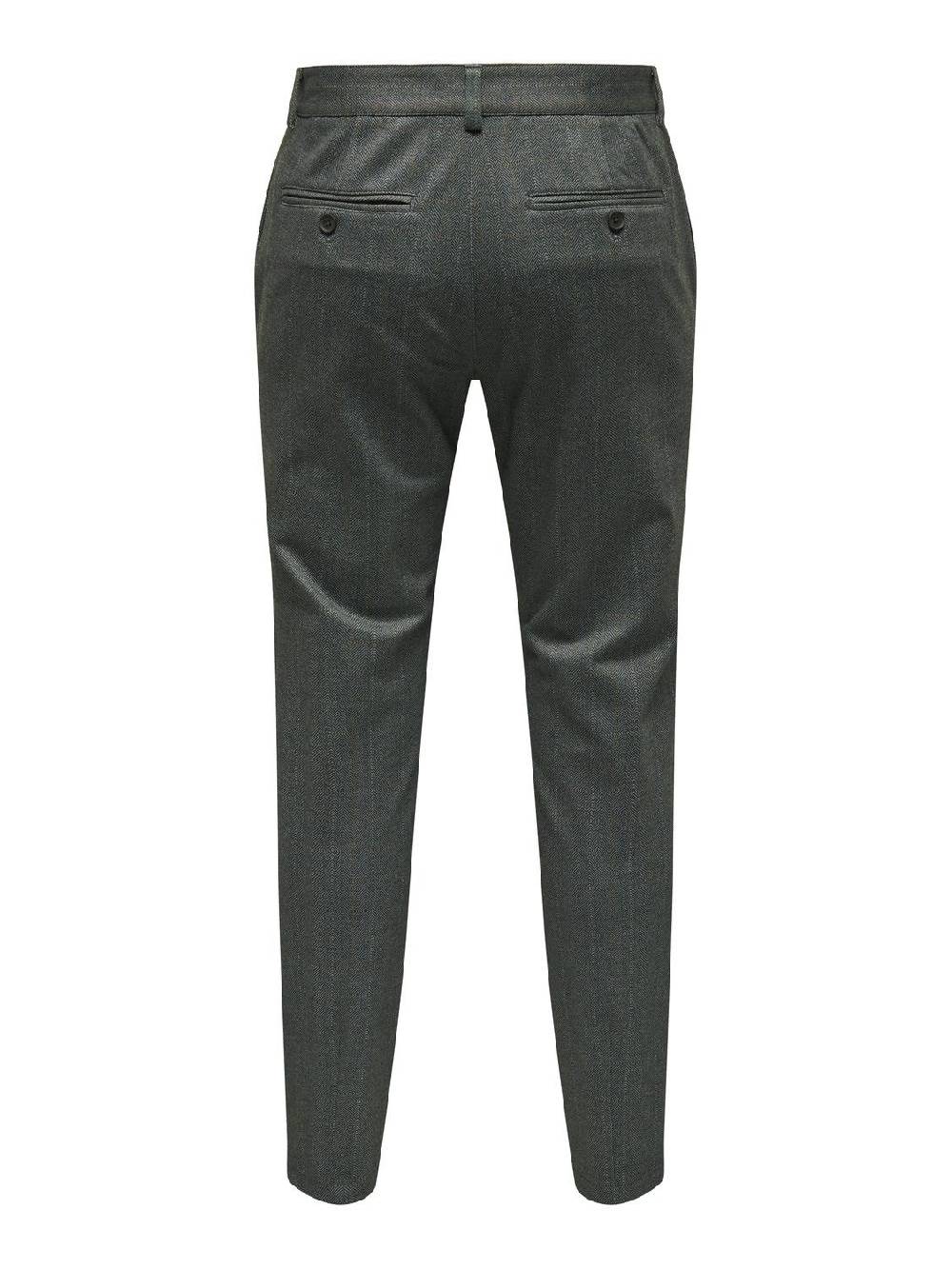 Only & Sons ONSMARK SLIM 02093 HERRINGBONE PANT (Black) Fabrik Onlineshop