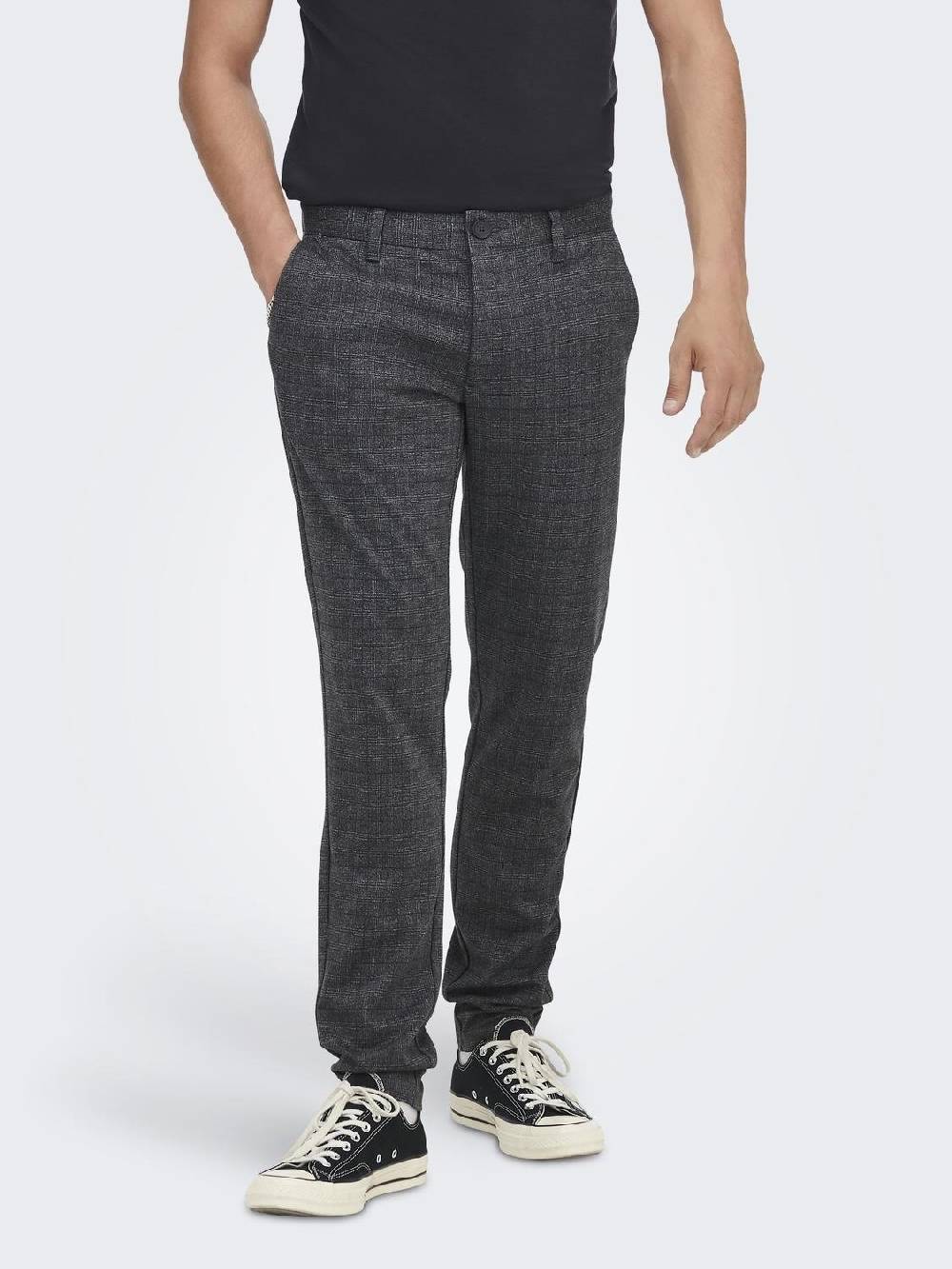 Only & Sons Onsmark Pant Check GW 1451 NOOS Phantom 22021451 Versandkostenfrei