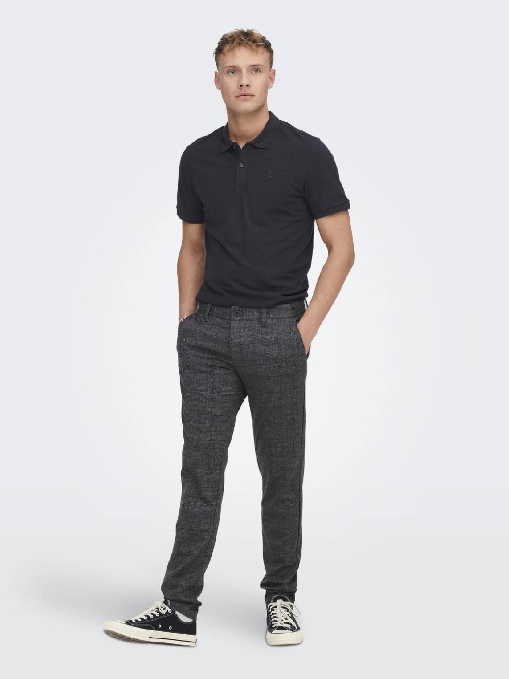 Only & Sons Onsmark Pant Check GW 1451 NOOS Phantom 22021451 Versandkostenfrei