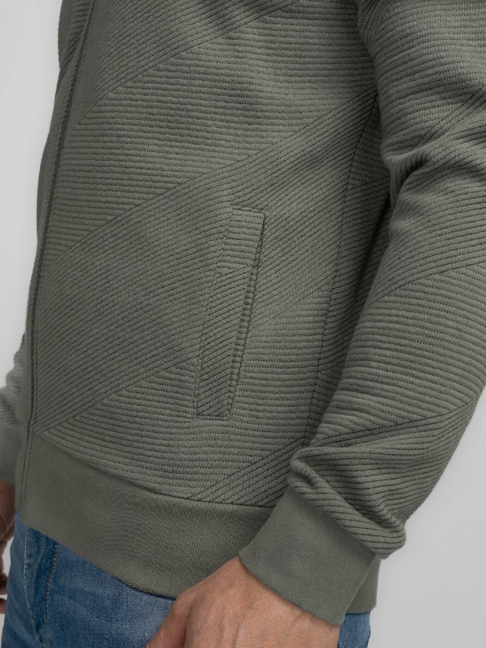 Petrol M-3040-SWC315 Men Sweater Collar Zip (6165 Dark Sage) Top Angebot