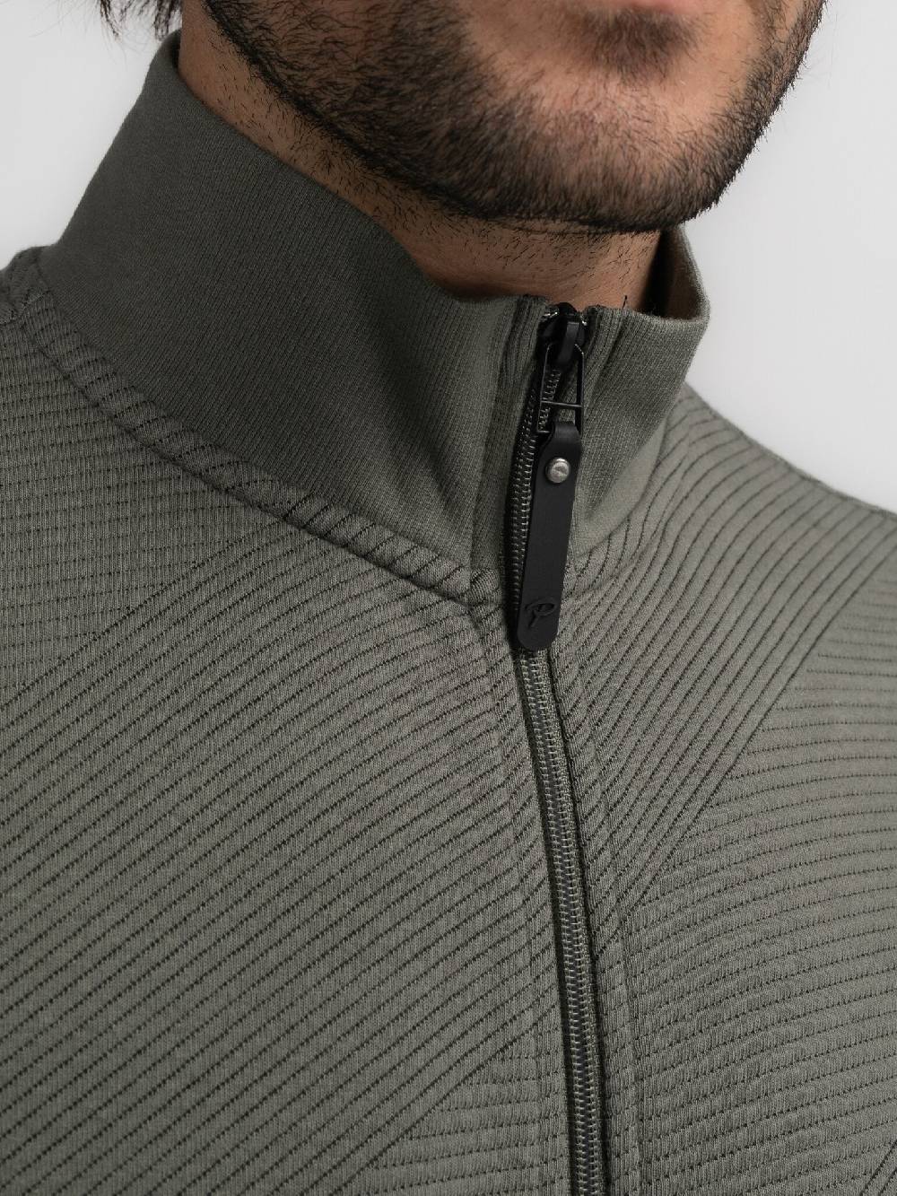 Petrol M-3040-SWC315 Men Sweater Collar Zip (6165 Dark Sage) Top Angebot