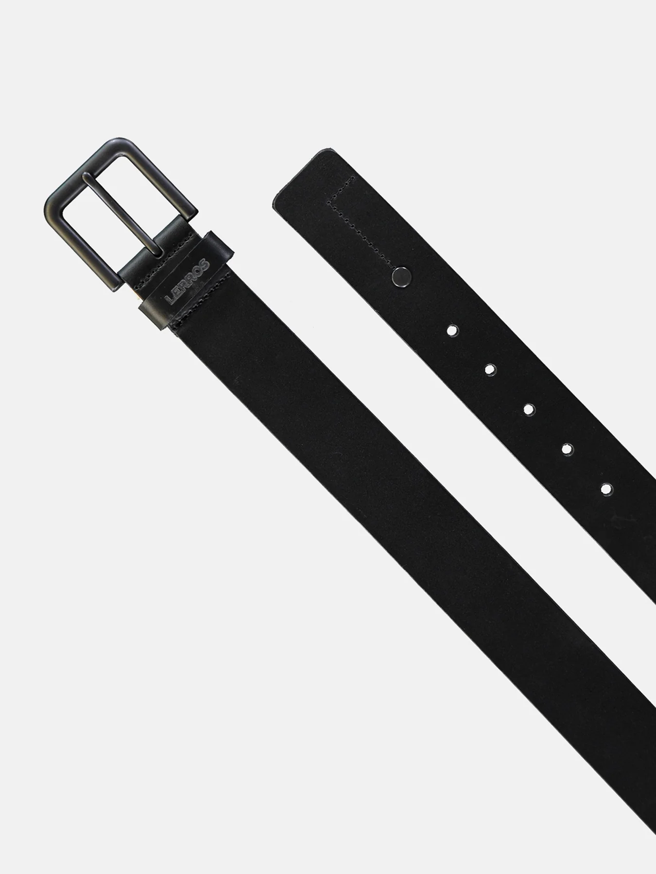 Lerros 5003018 LEREN RIEM MATTHEW MET ZWARTE GESP (290 BLACK) Neuheiten
