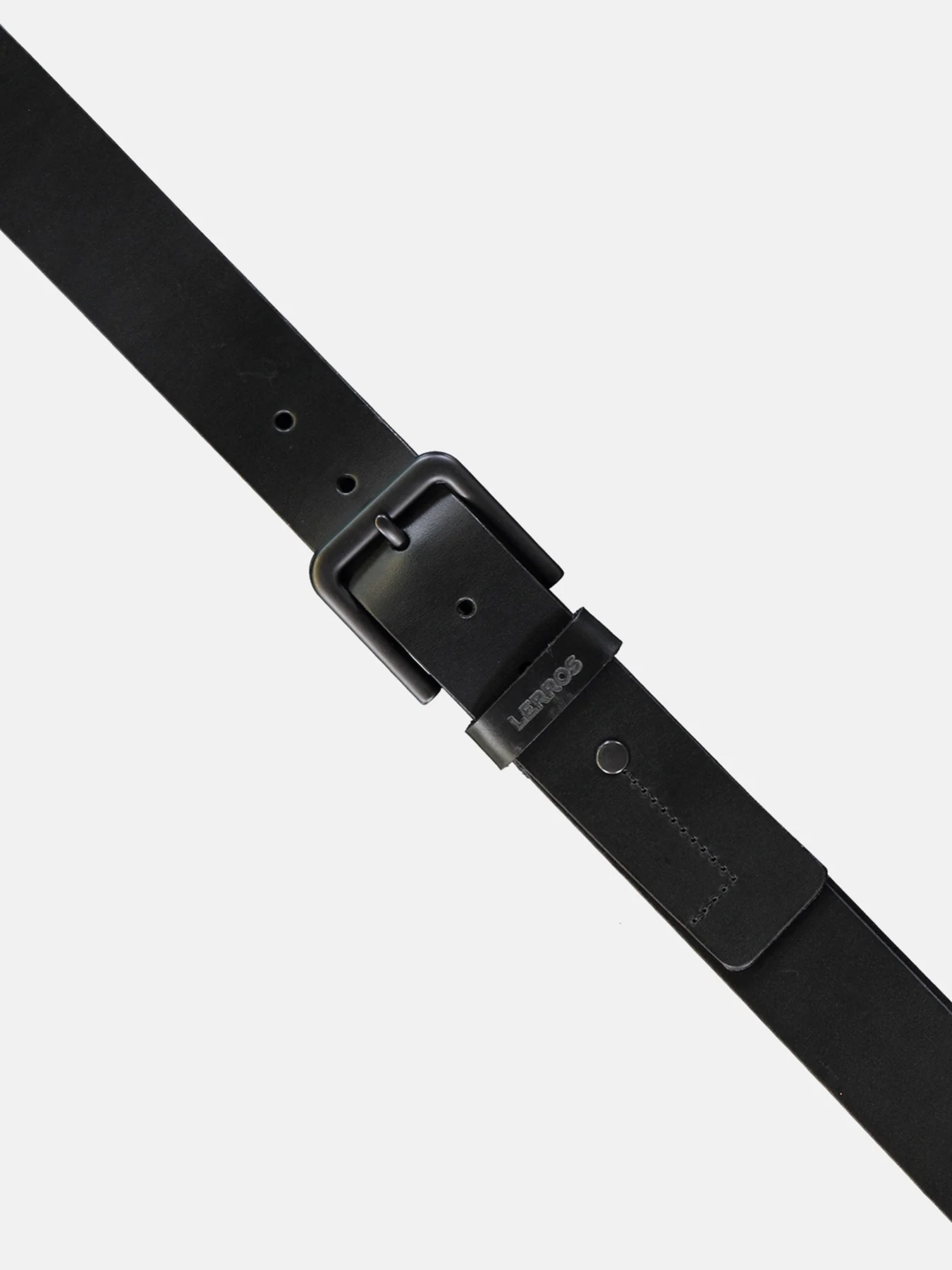 Lerros 5003018 LEREN RIEM MATTHEW MET ZWARTE GESP (290 BLACK) Neuheiten