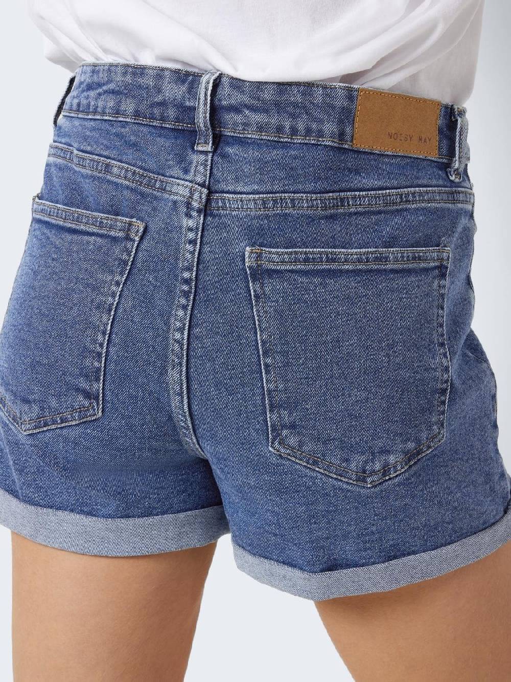 NOISY MAY NMMONI HW SHORTS AZ360 BL NOOS MID BLUE DENIM Flash Sale