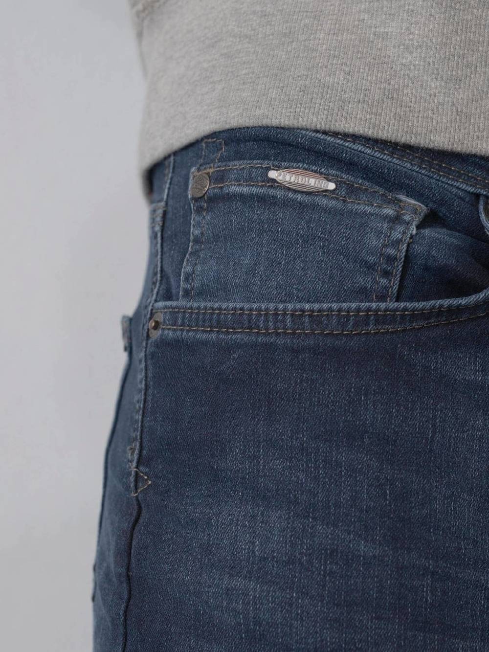 Petrol SEAHAM-Classic - Men Denim Slim Fit (5855 Midnight Blue) Osterangebot