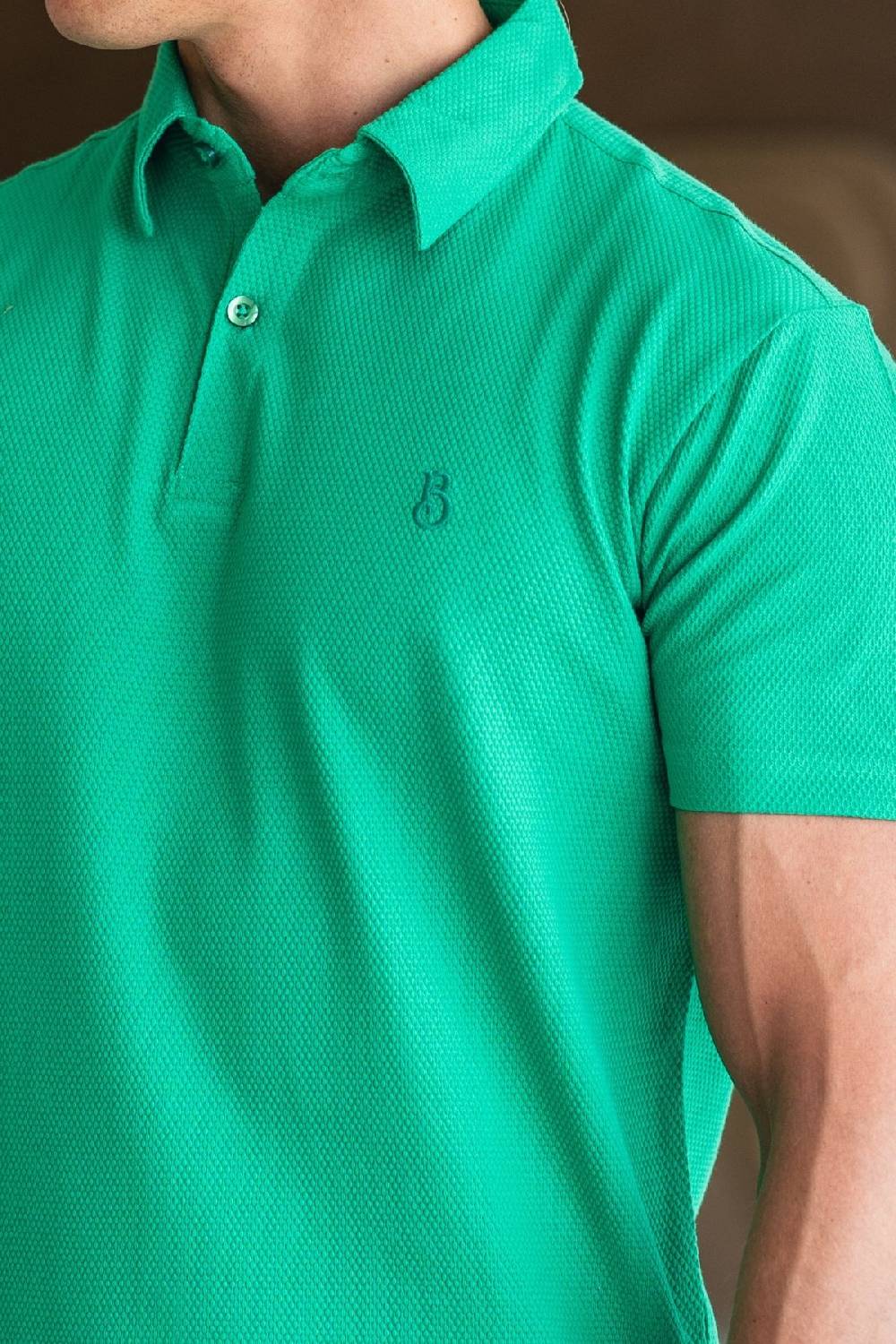Boogaerts MAX WAFFLE POLO GREEN Valentinstagsangebot