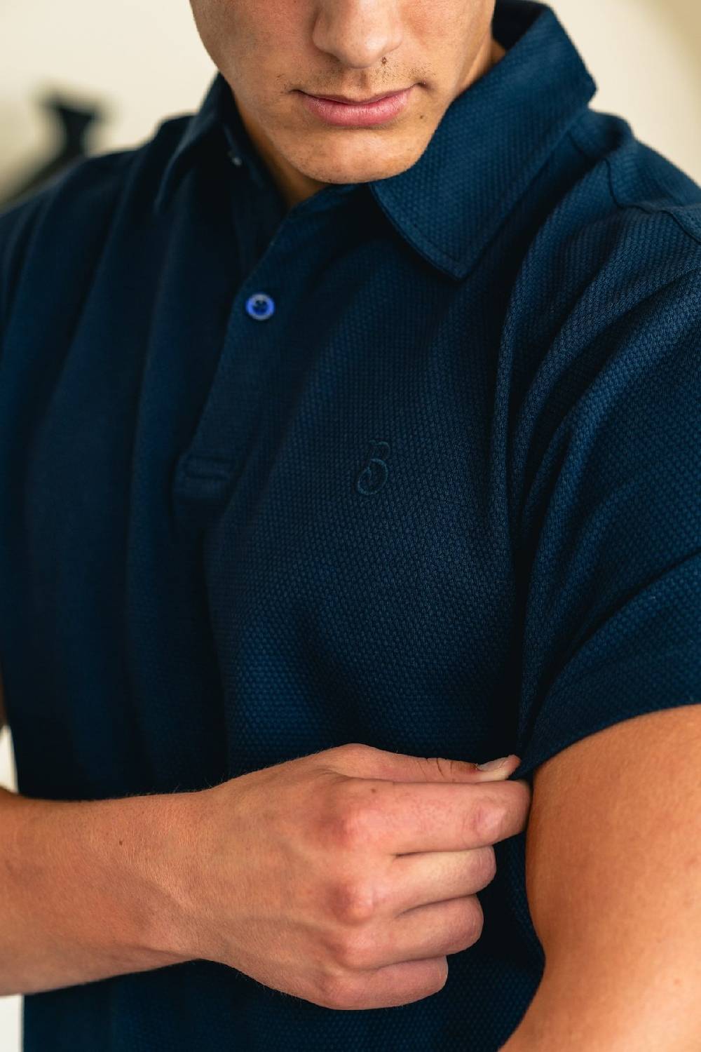 Boogaerts MAX WAFFLE POLO NAVY Jubiläumsangebot