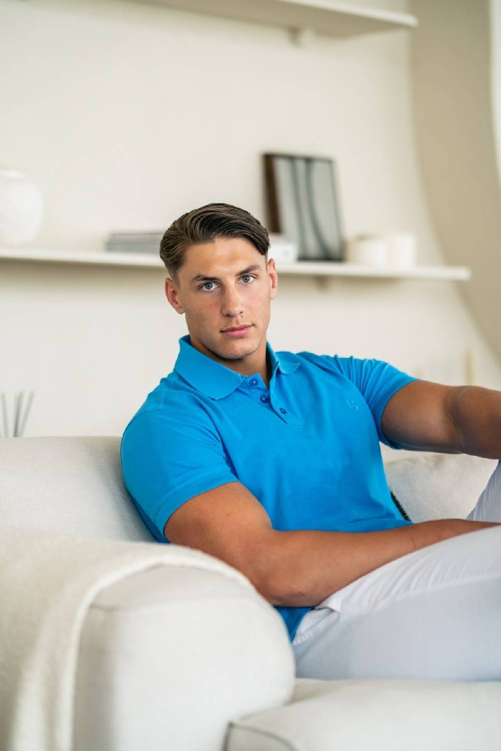 Boogaerts MAX PIQUE POLO BLUE Lagerräumung
