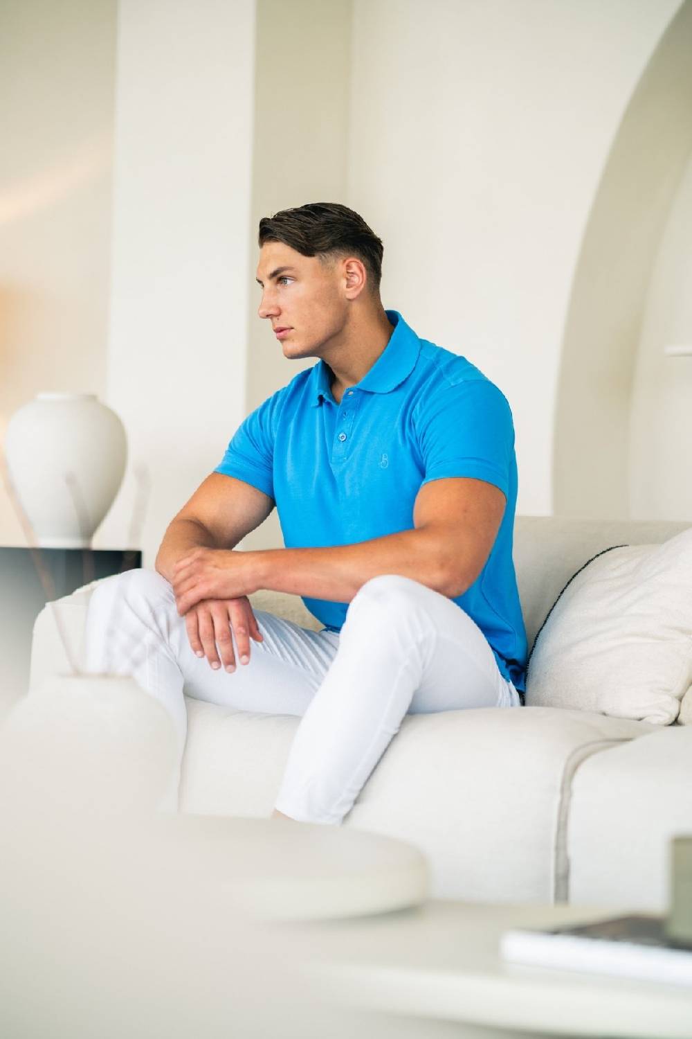 Boogaerts MAX PIQUE POLO BLUE Lagerräumung