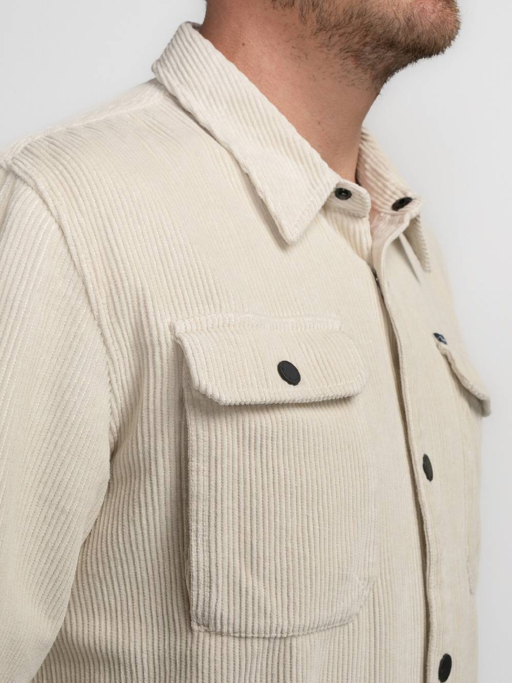Petrol M-3040-SIL427 MEN SHIRT LONG SLEEVE UNI 7137 ECRU Online Outlet