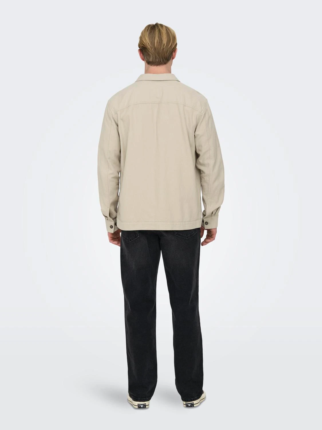 Only & Sons ONSMILO JAQUARD OVERSHIRT (SILVER LINING) Neuheiten