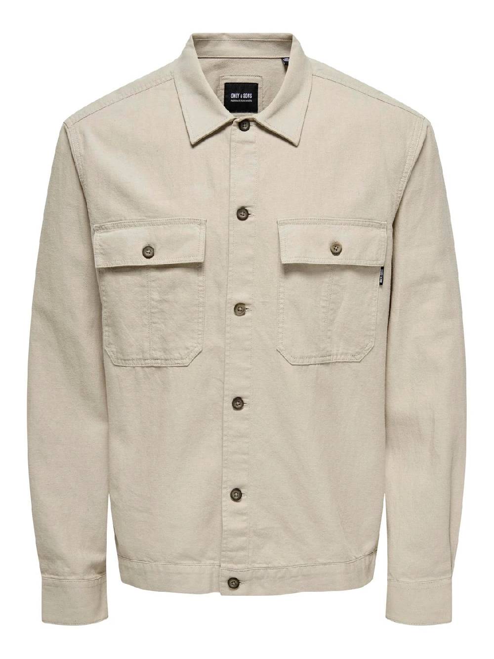 Only & Sons ONSMILO JAQUARD OVERSHIRT (SILVER LINING) Neuheiten
