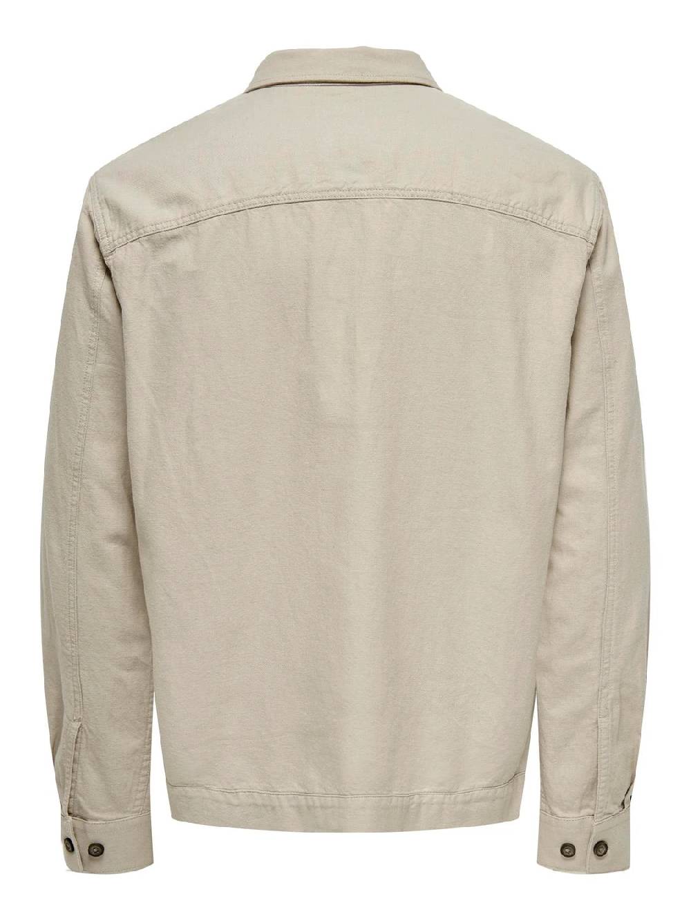 Only & Sons ONSMILO JAQUARD OVERSHIRT (SILVER LINING) Neuheiten