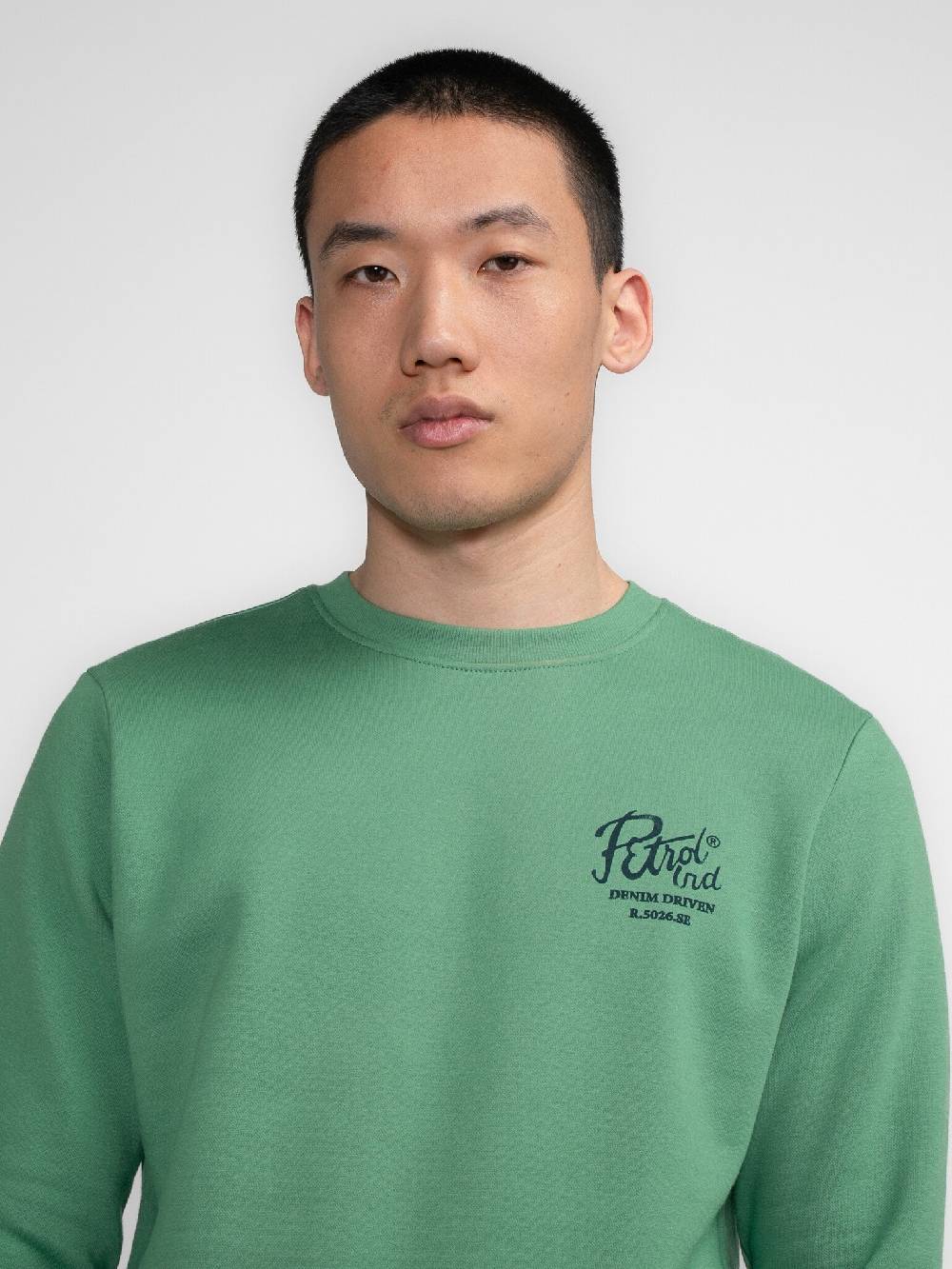 Petrol M-3040-SWR363 Men Sweater Round Neck Print (6167 Wasabi) Wochenangebot