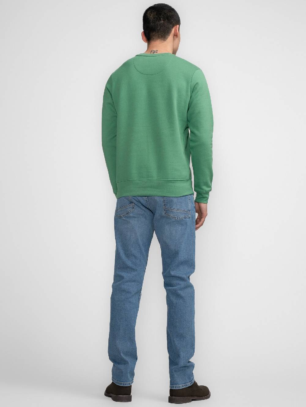 Petrol M-3040-SWR363 Men Sweater Round Neck Print (6167 Wasabi) Wochenangebot