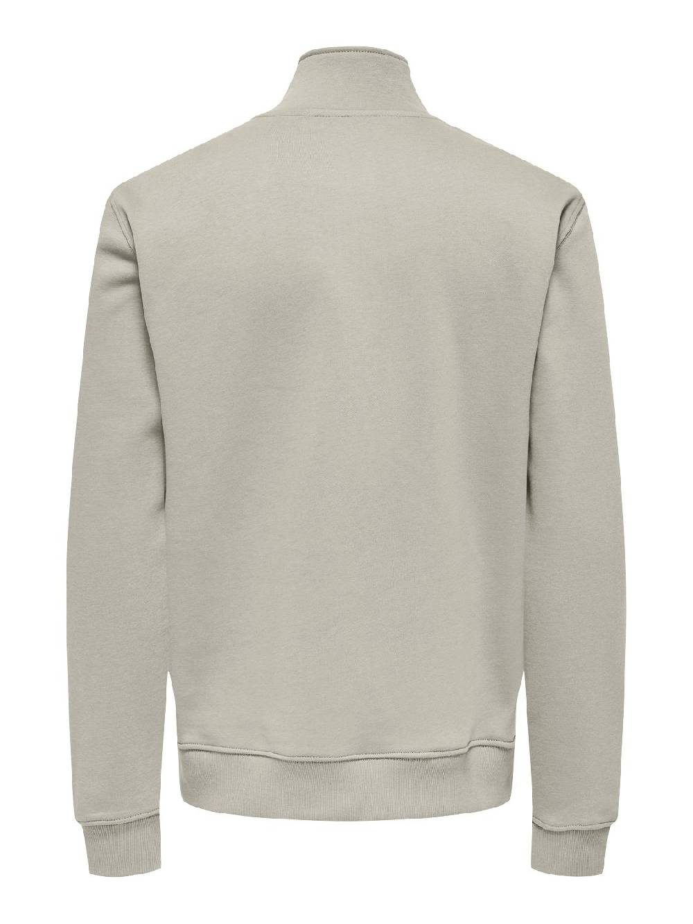 Only & Sons ONSCURATED REG HALF ZIP SWEAT (Silver Lining) Kostenlose Rückgabe