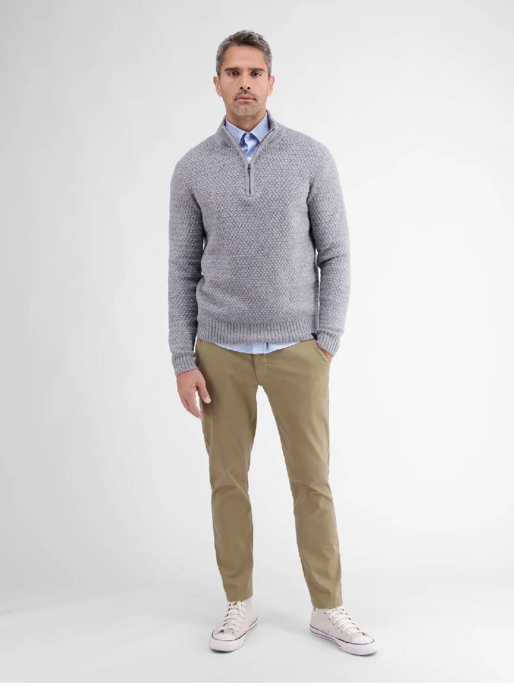 Lerros 2009166 CHINO MICROSTRUCTUUR SLIM FIT (730 SOFT BEIGE) JETZT KAUFEN