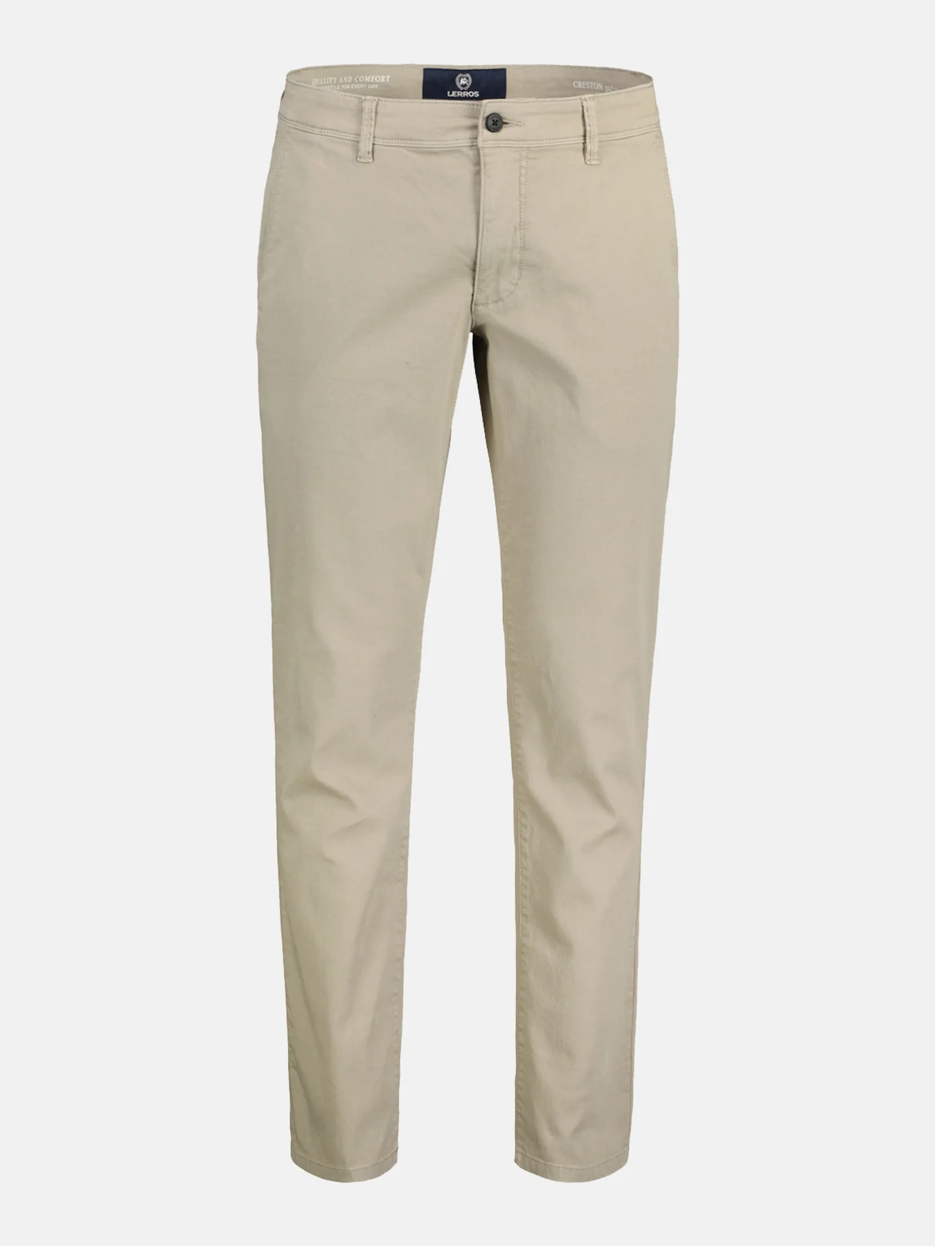 Lerros 2009166 CHINO MICROSTRUCTUUR SLIM FIT (707 SOFT STONE) Neueste Stile