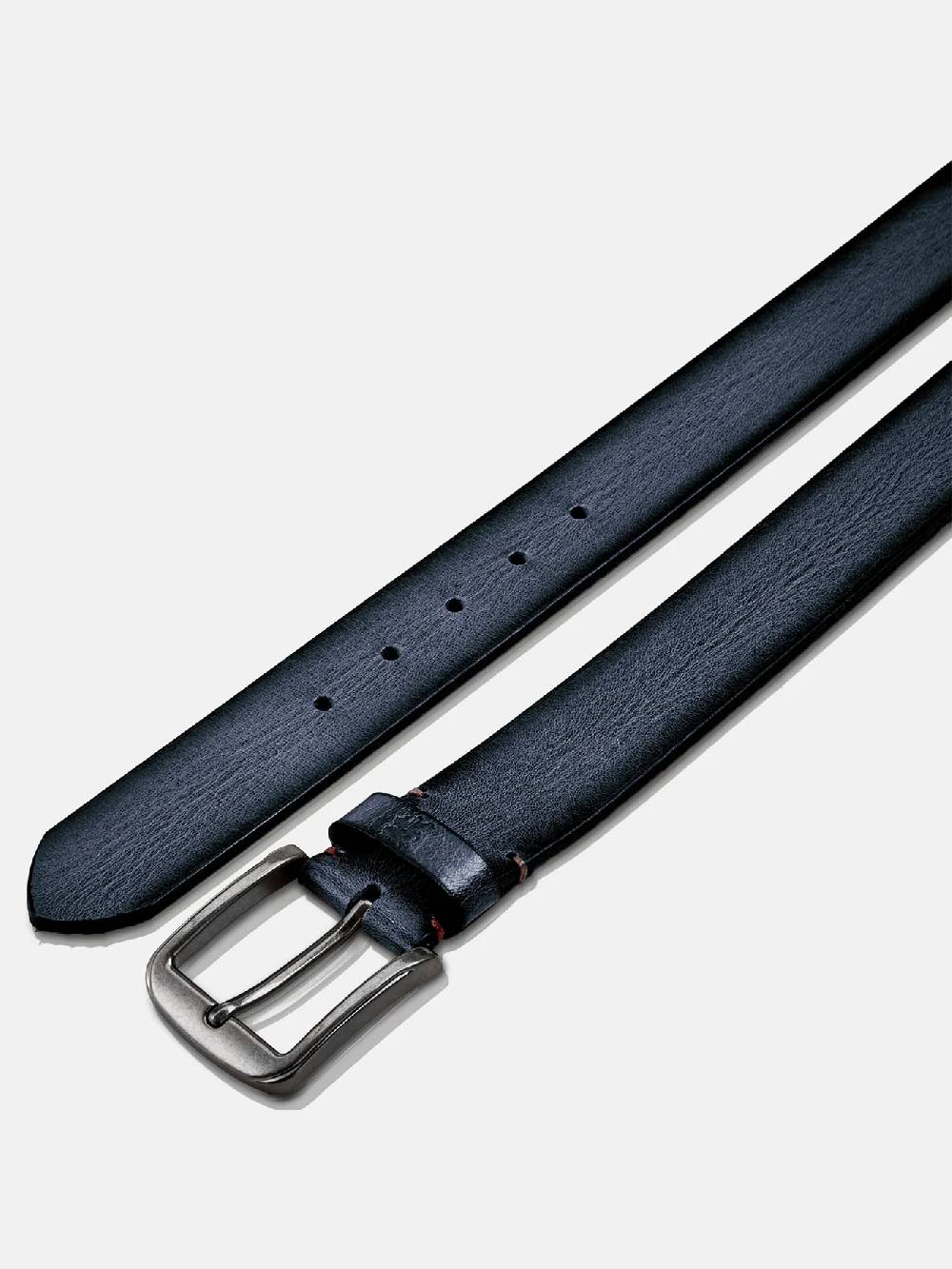 Lerros 5003004 LEREN RIEM *JAMES* (485 CLASSIC NAVY) Nur noch ein Tag übrig