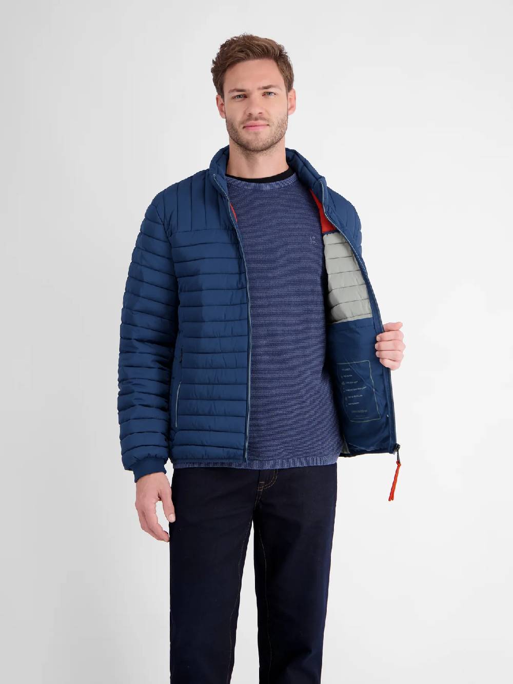 Lerros 23D7040 LICHTGEWICHT GEWATTEERD JACK (448 STORM BLUE) Auslauf
