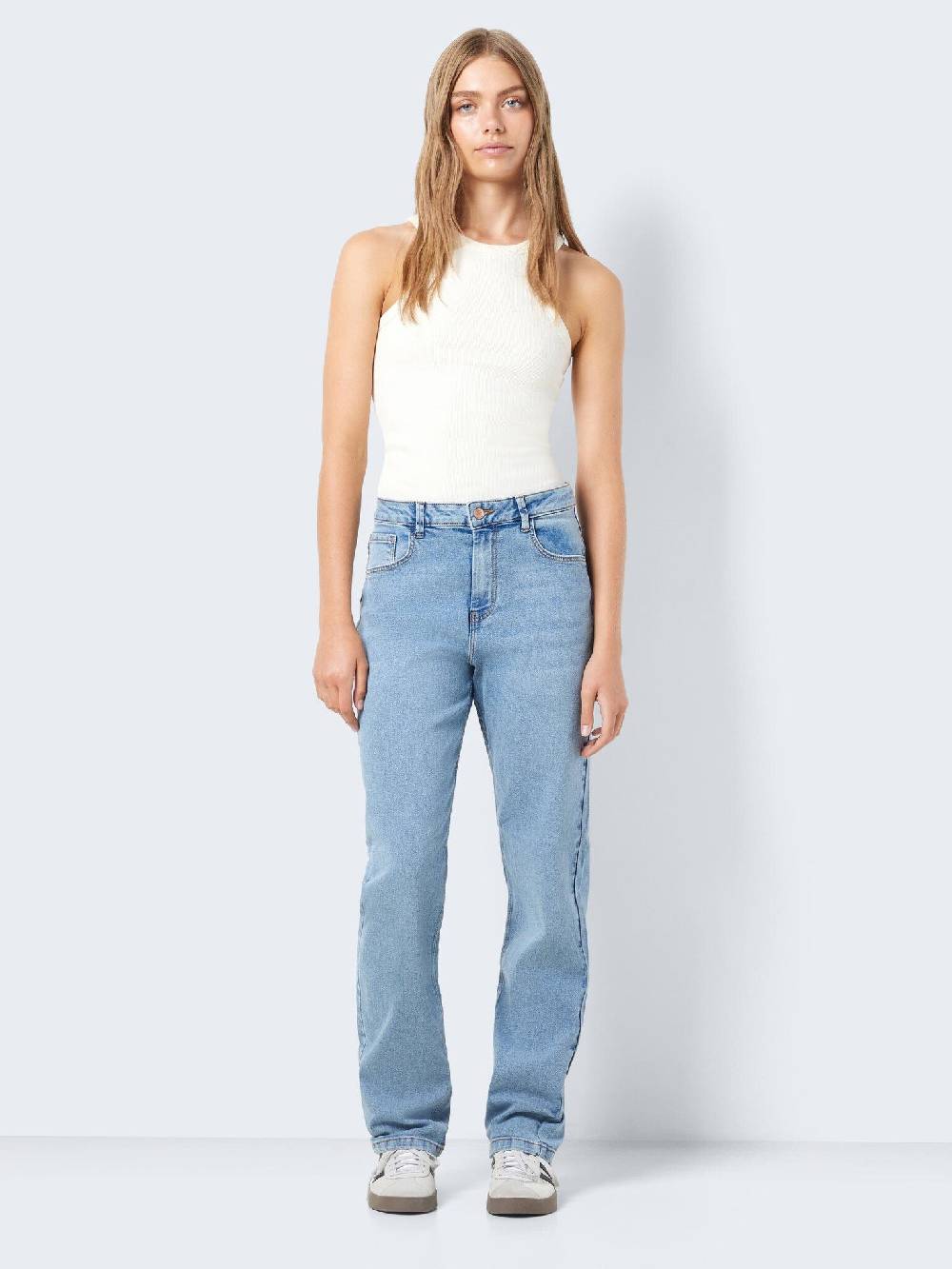 NOISY MAY GUTHIE HW Straight fit (Light Blue Denim) Lagerräumung