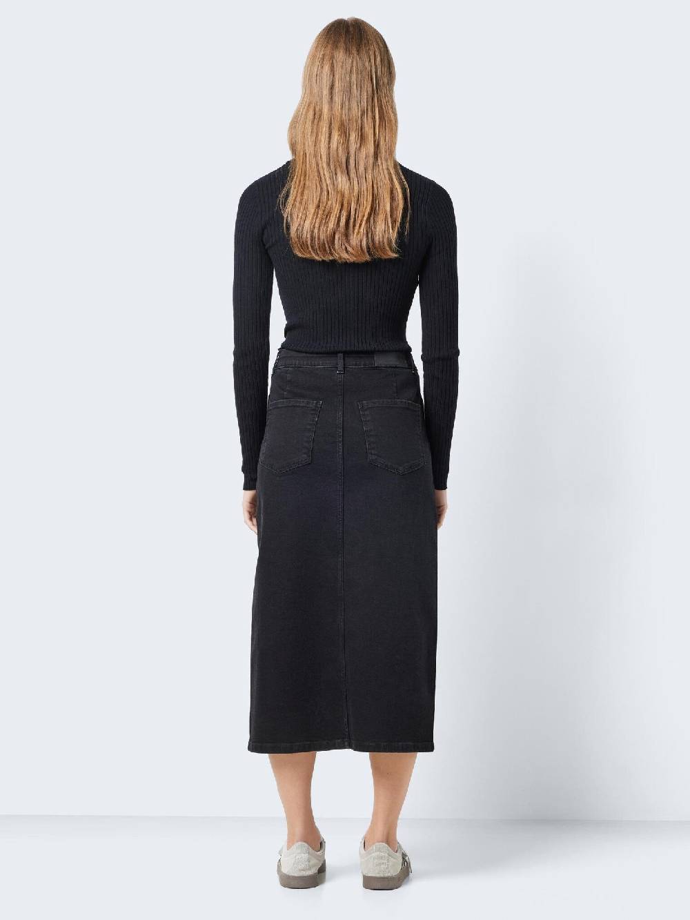 NOISY MAY KATH NW Long Skirt (Black Denim) Neuheiten