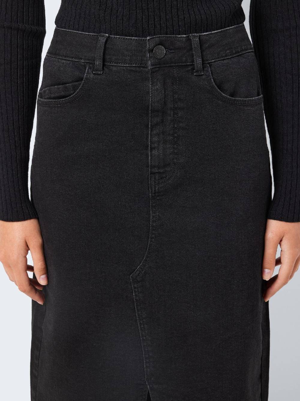 NOISY MAY KATH NW Long Skirt (Black Denim) Neuheiten