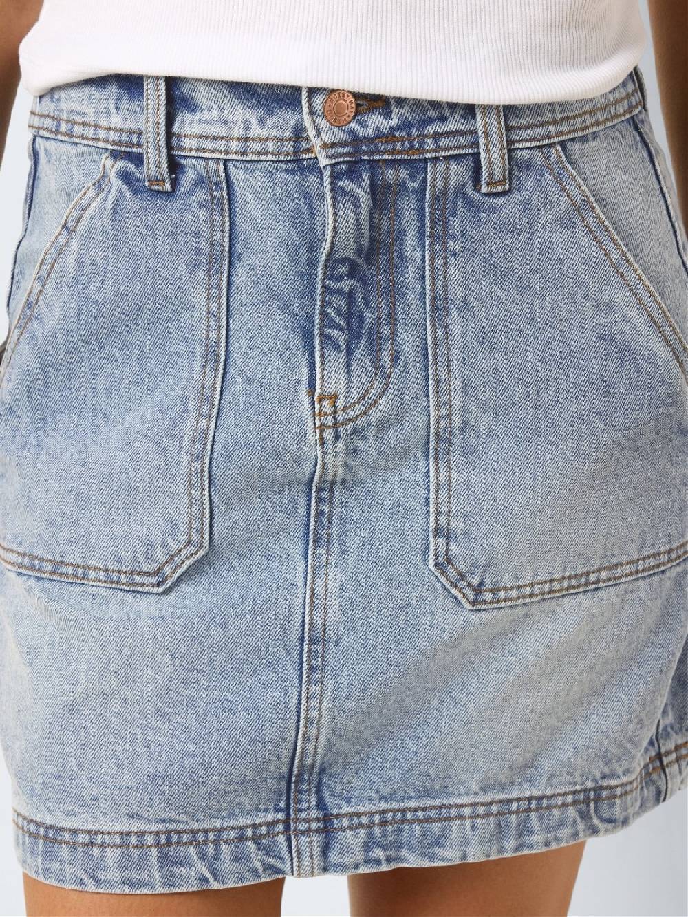 NOISY MAY REGINA HW Denim Skirt (Light Blue Used) Bestseller