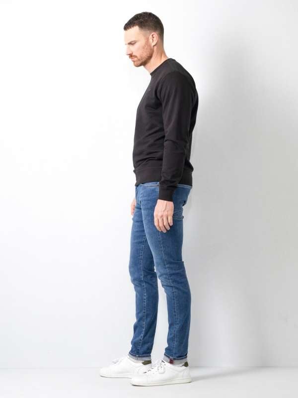 Petrol SEAHAM-Classic - Men Denim Slim Fit (5750 Medium Blue) Preisnachlass