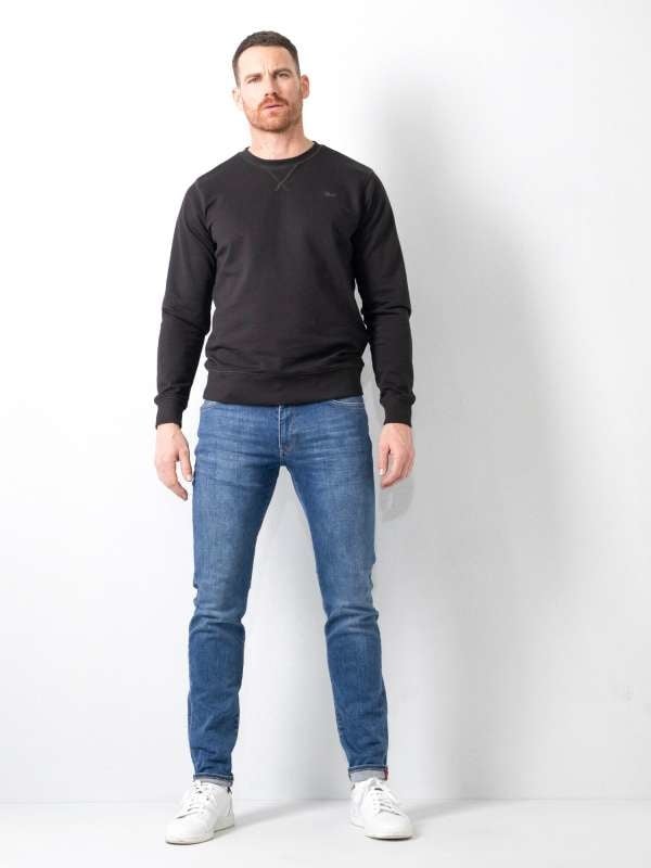 Petrol SEAHAM-Classic - Men Denim Slim Fit (5750 Medium Blue) Preisnachlass