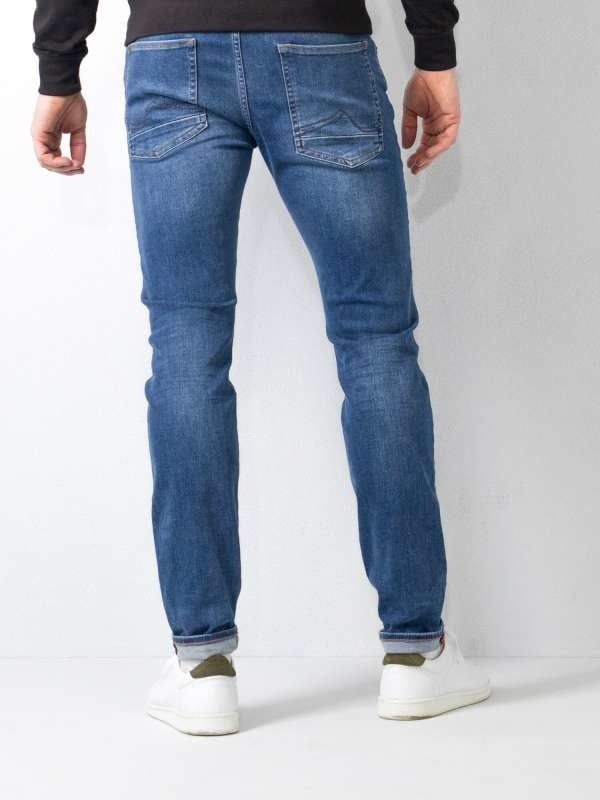 Petrol SEAHAM-Classic - Men Denim Slim Fit (5750 Medium Blue) Preisnachlass