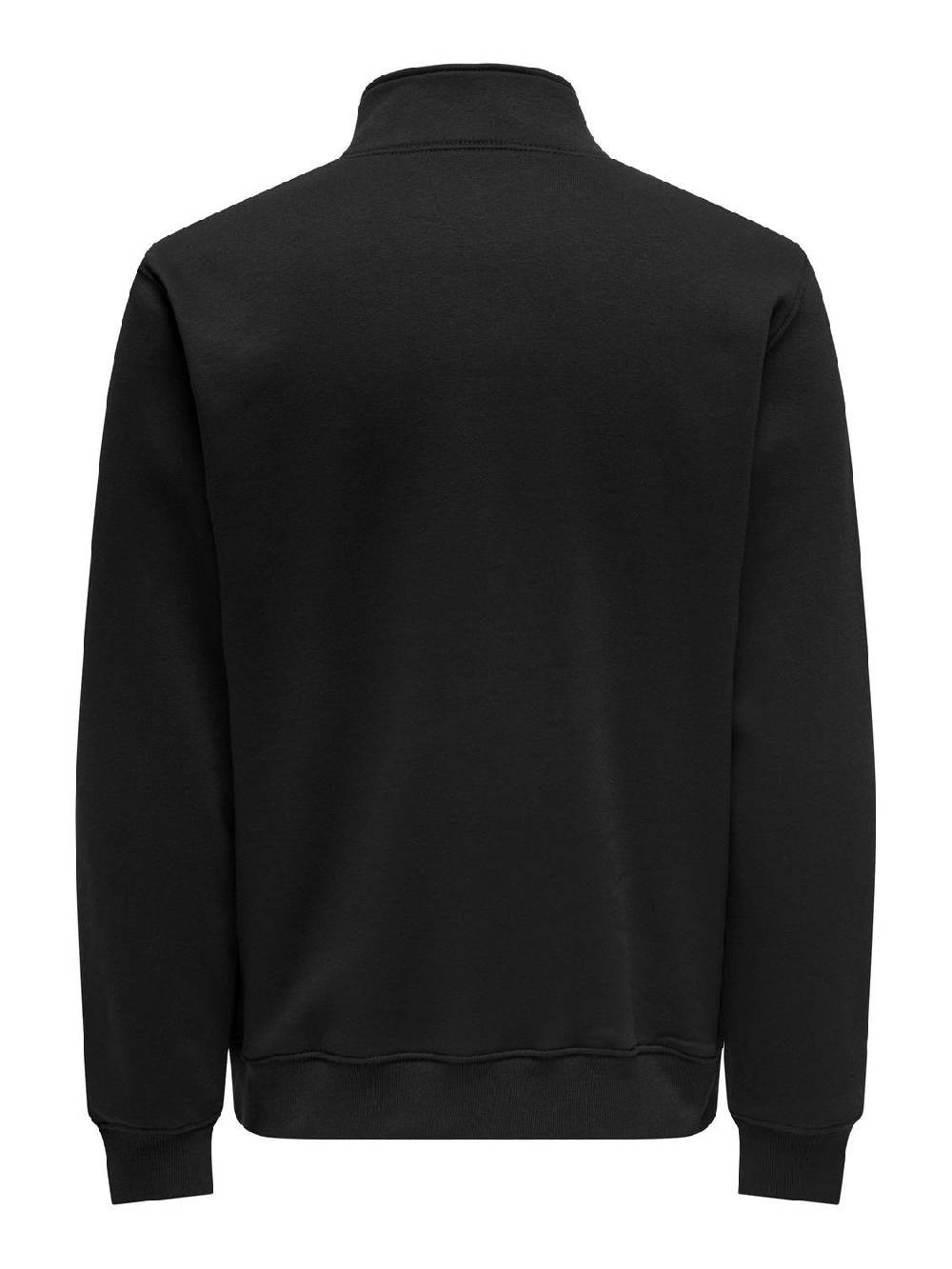 Only & Sons ONSCURATED REG HALF ZIP SWEAT Black) Blitzangebot