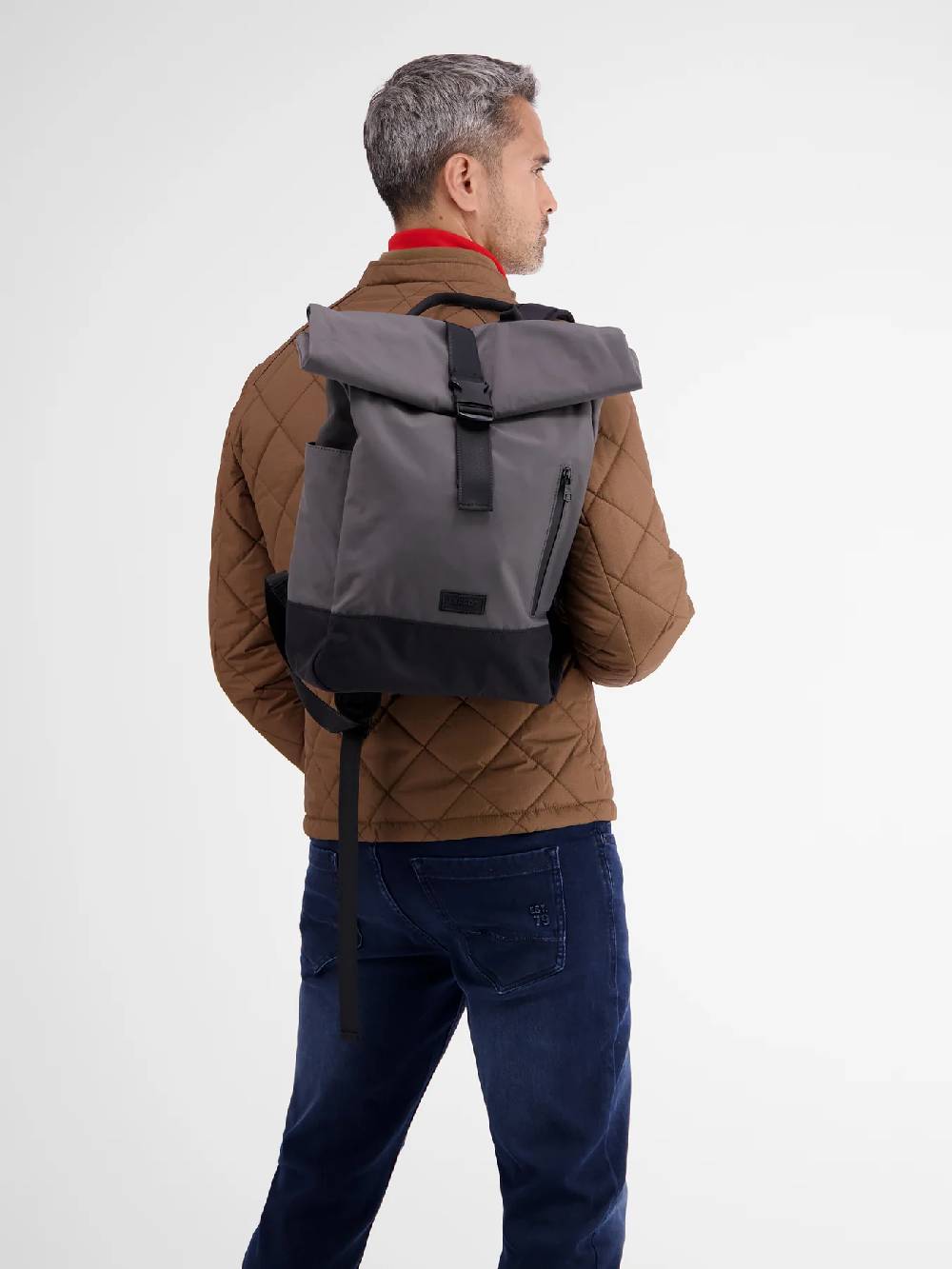 Lerros 5002121 SEATTLE RUGZAK MET ROLSLUITING (250 MID GREY MELANGE) Bis zu 65% Rabatt