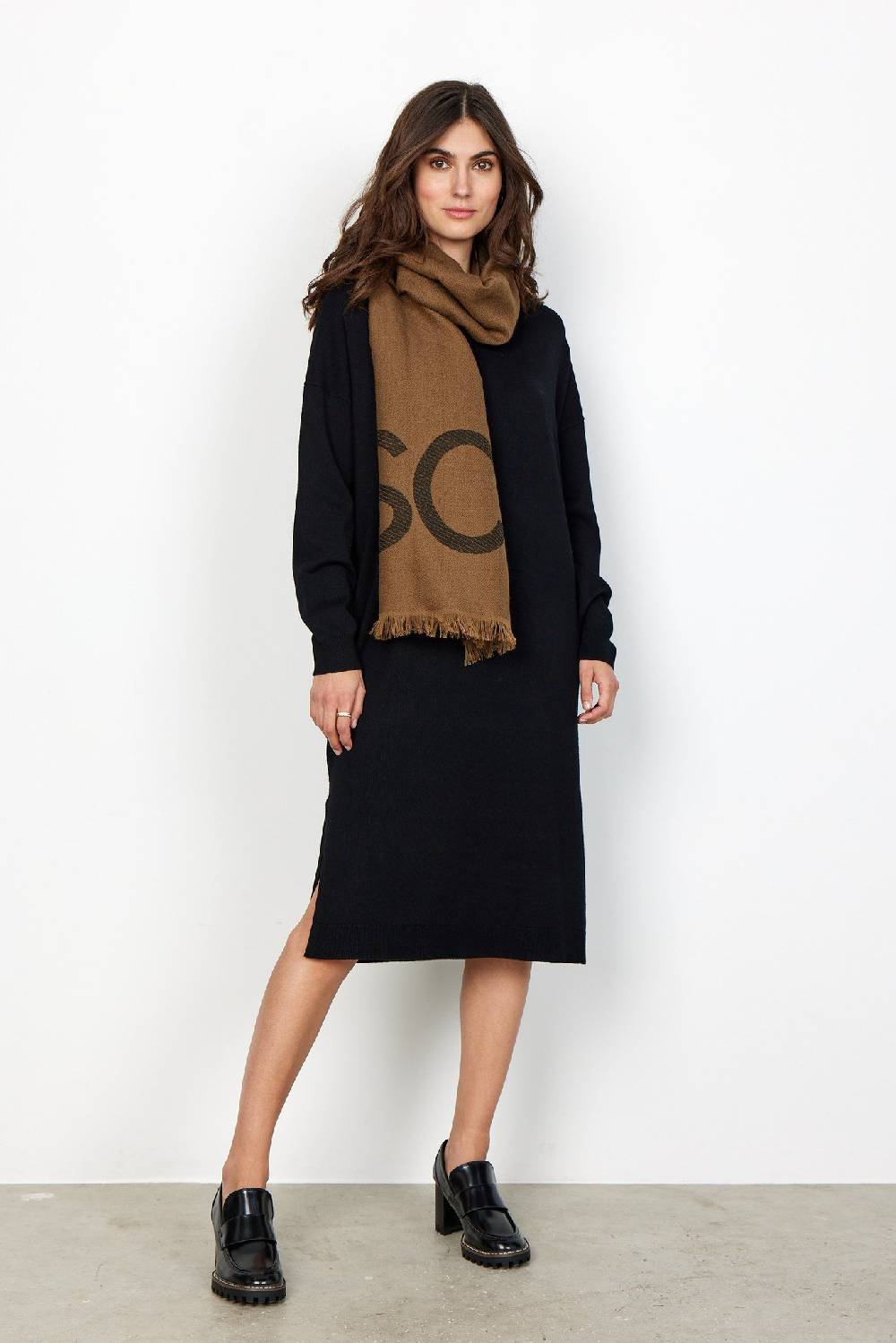 Soya Concept SC-HALDIS 1 SCARF (8700 SEPIA BROWN COMBI) Bestseller