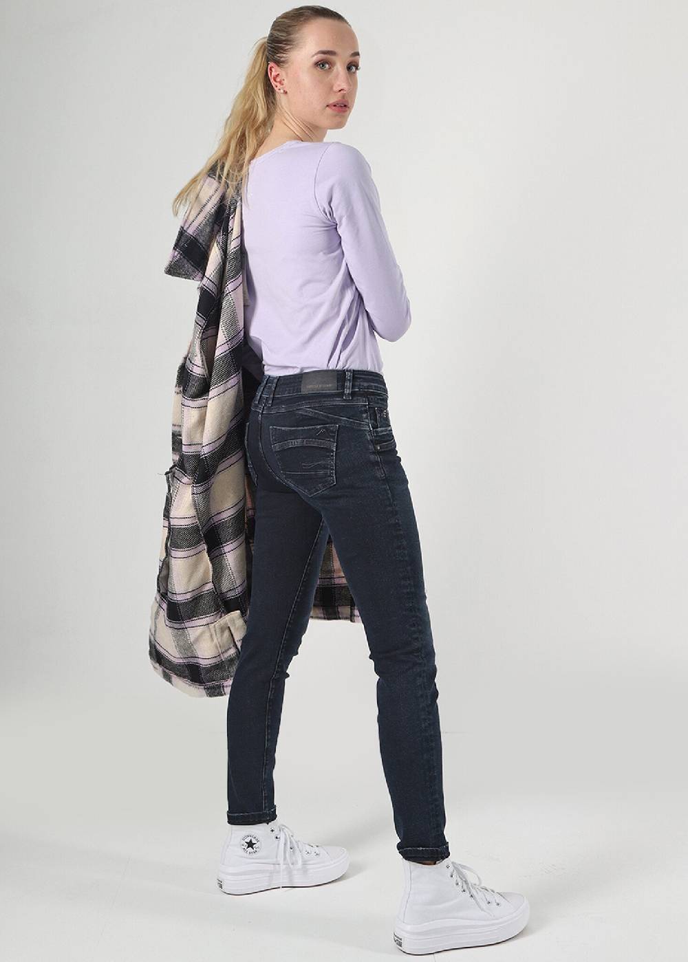 M.O.D SUZY Skinny fit - Slip Blue Black Letzter Tag