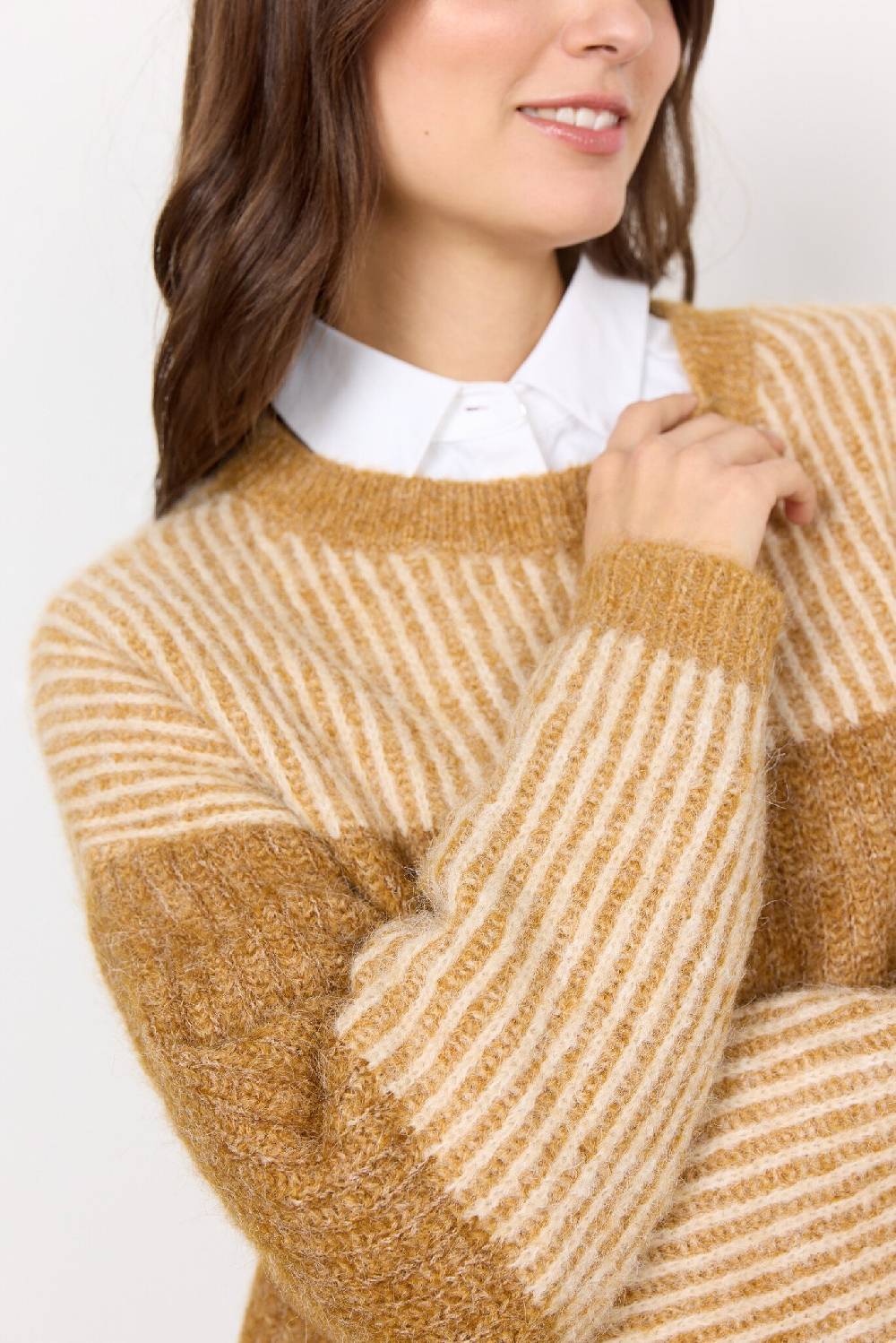 Soya Concept SC-TORINO YD STRIPE 6 (93460C GOLDEN YELLOW MELANGE C) 50% Rabatt für begrenzte Zeit