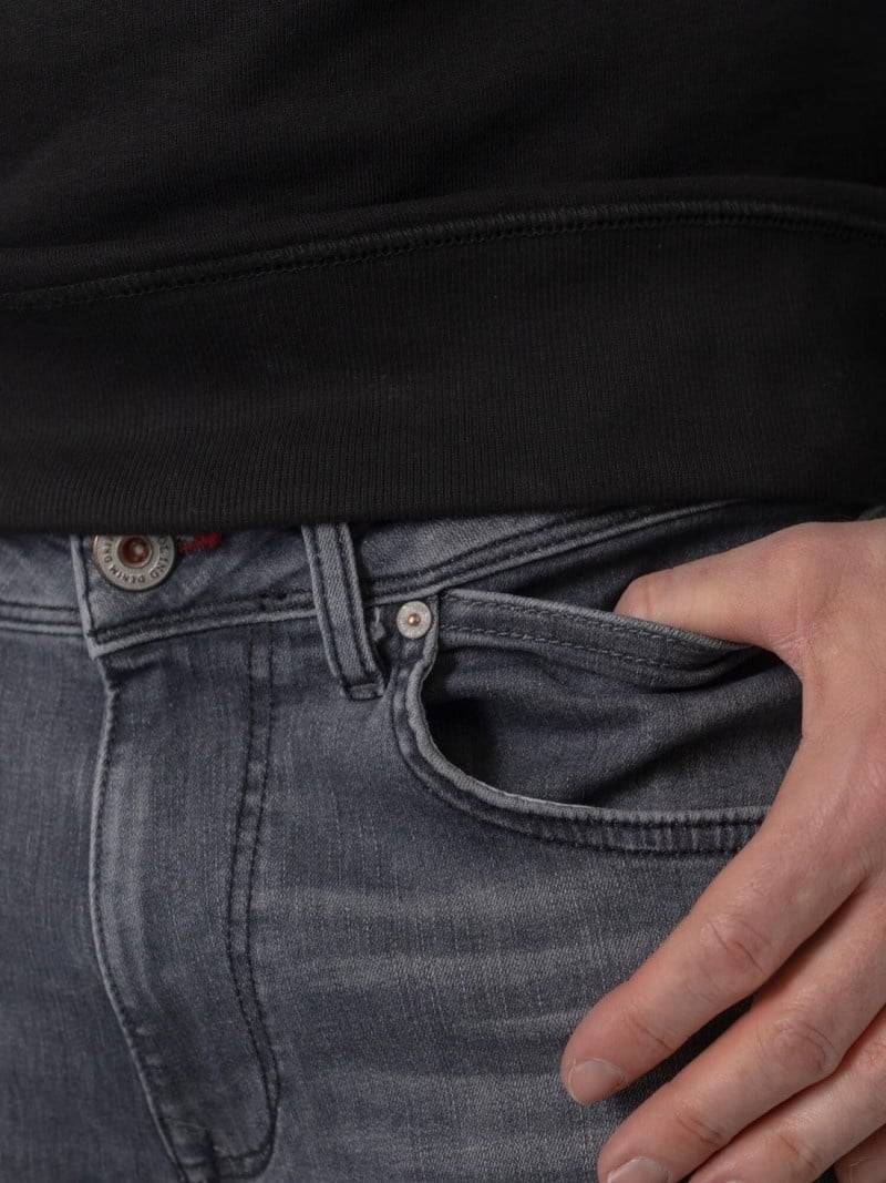 Petrol RUSSEL - Men Denim Tapered (9700 Grey) Schlussverkauf