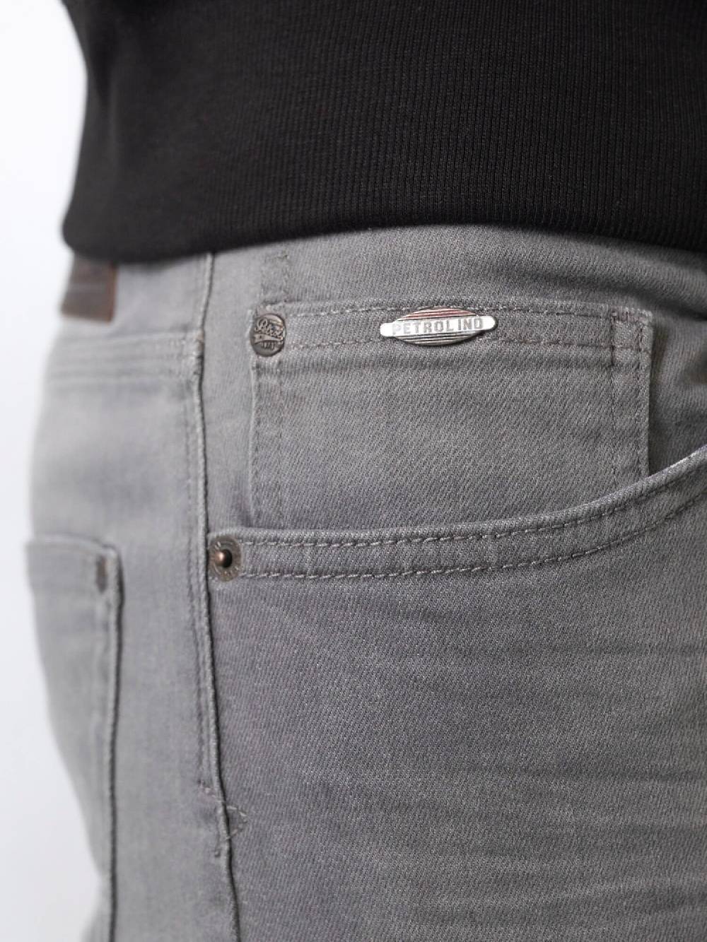Petrol SEAHAM-Classic - Men Denim Slim Fit (9700 Grey) Fabrikpreis