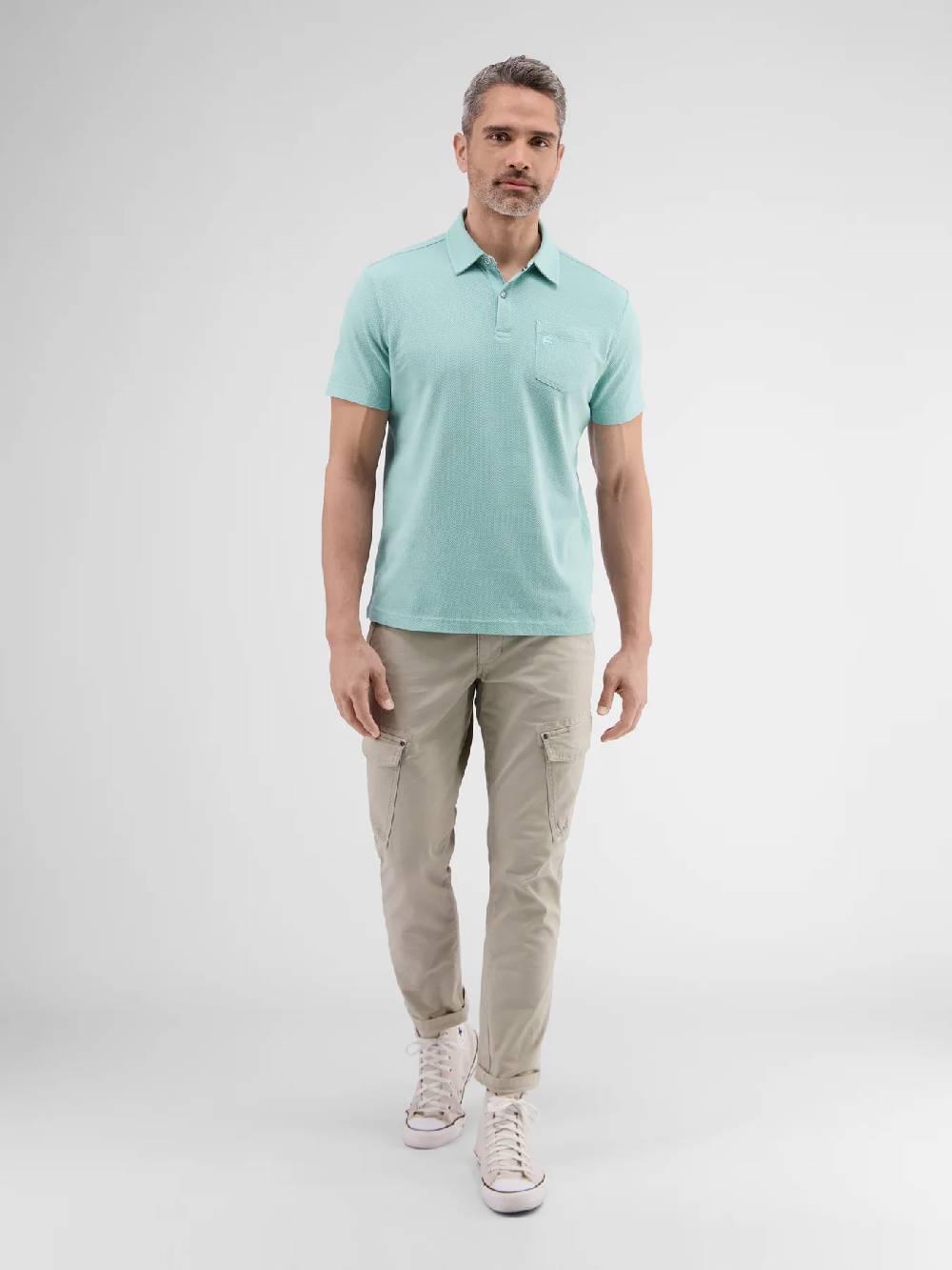 Lerros 2443204 POLOSHIRT IN SPORTIEVE WAFELPIQUÉKWALITEIT (622 COASTAL SEA BLUE) Exklusivangebot