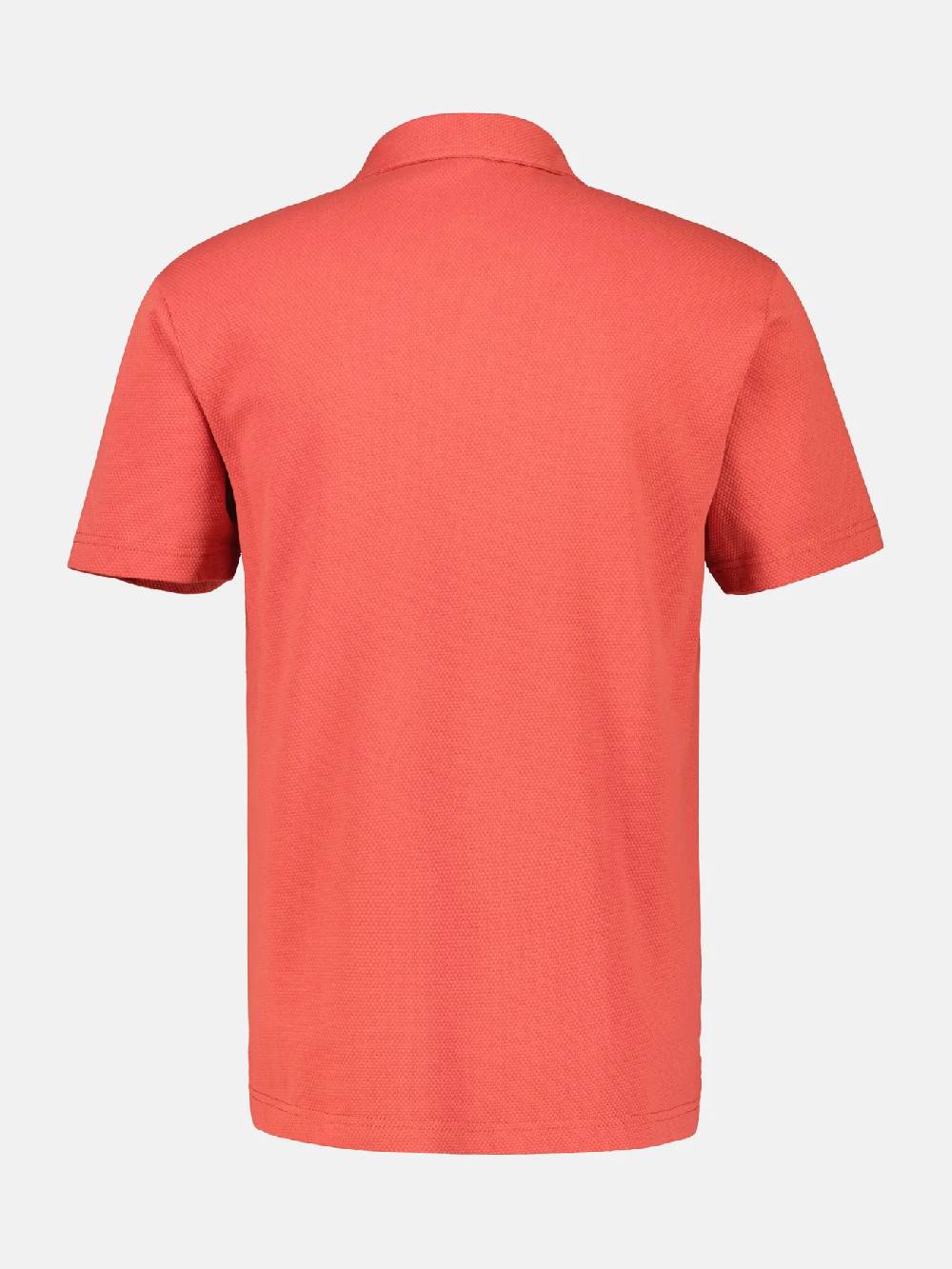 Lerros 2443204 POLOSHIRT IN SPORTIEVE WAFELPIQUÉKWALITEIT (327 DEEP CORAL RED) Black Friday