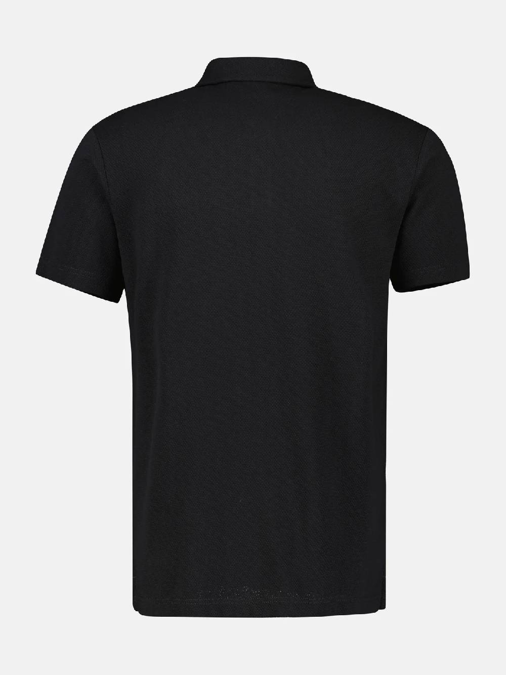 Lerros 2443204 POLOSHIRT IN SPORTIEVE WAFELPIQUÉKWALITEIT (290 BLACK) Cyber Monday