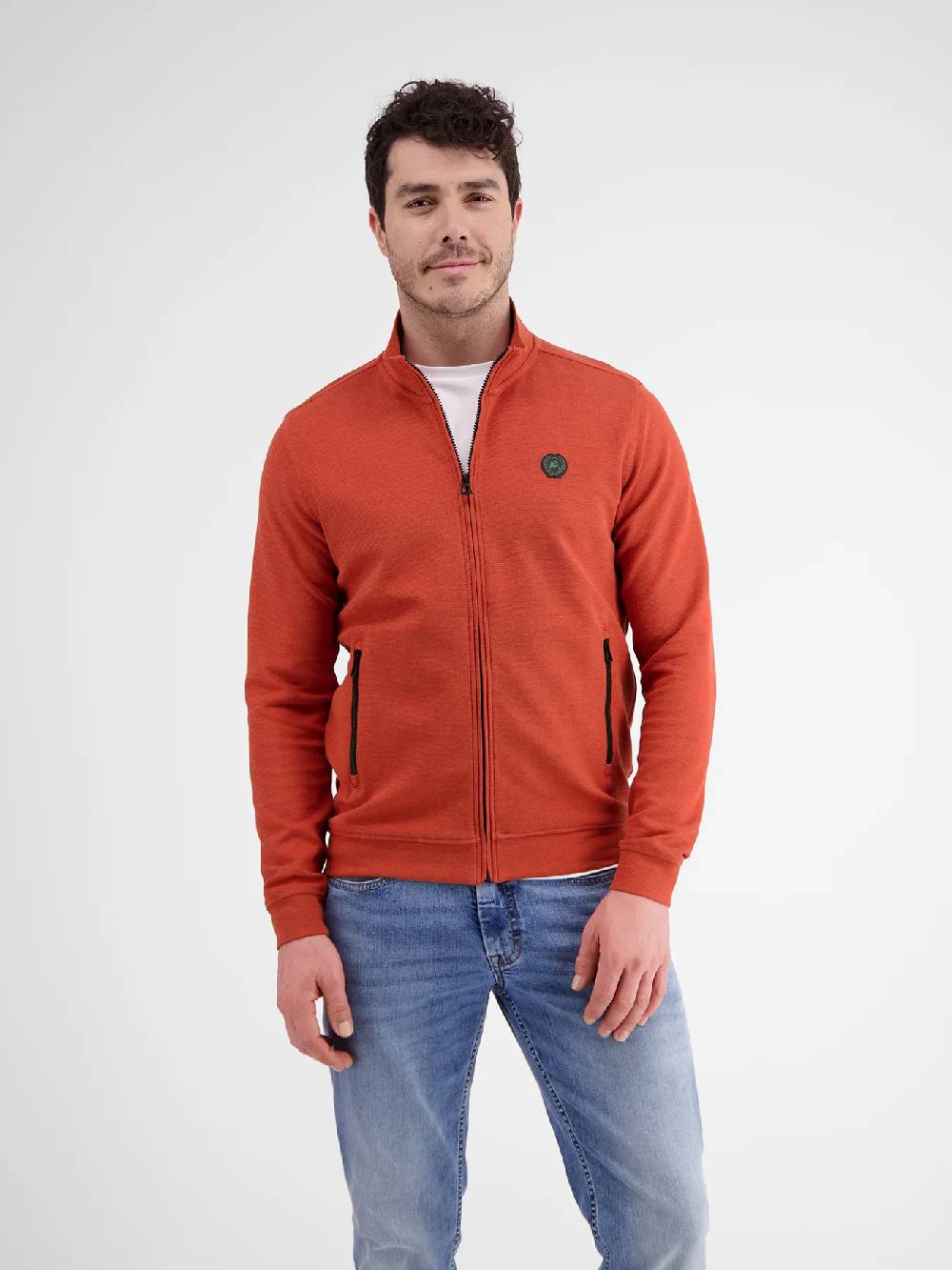 Lerros 2424503 SWEATJACK (327 DEEP CORAL RED) Blitzangebot
