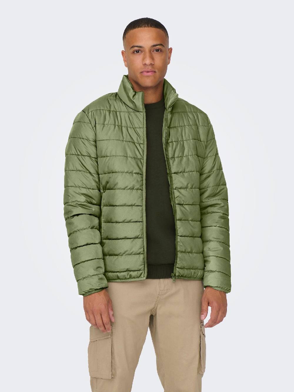 Only & Sons Onsbron Quilt Jacket OTW VD (279918 Winter Moss) Letzter Tag