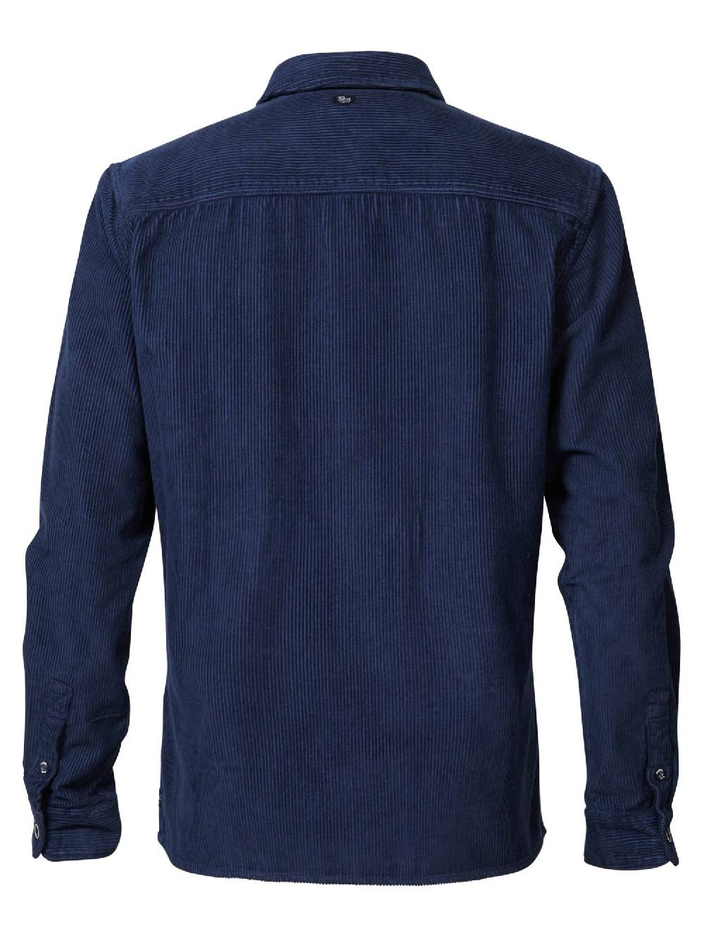 Petrol M-3030-Sil423 - Men Shirt Long Sleeve Uni (5152 Midnight Navy) Vierteljährliche Förderung