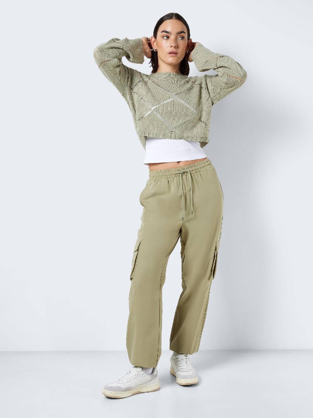 NOISY MAY KIRBY HW Cargo Pants (Sage) Online Shopping